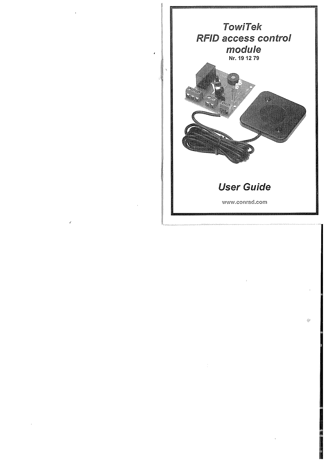 TowiTek RAC 10 User guide