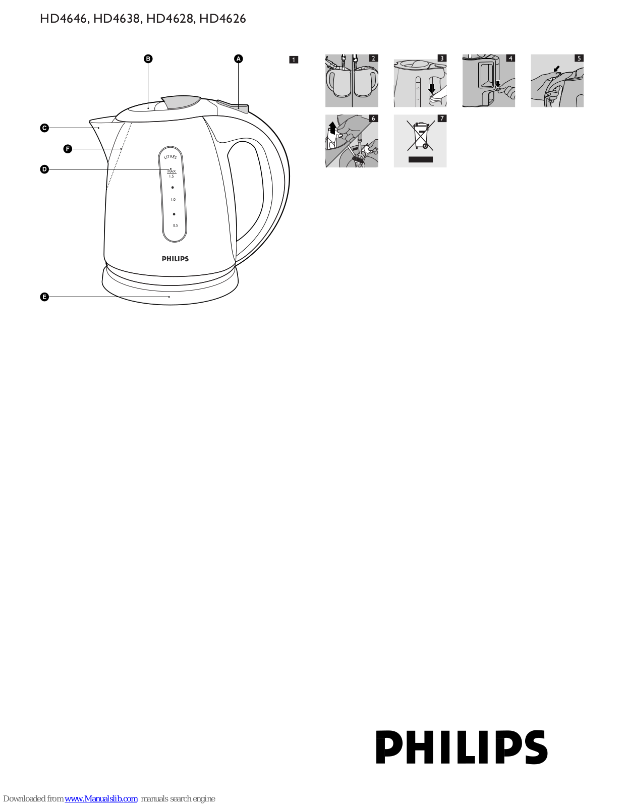 Philips HD4628/10, HD4638/20, HD4626/10, HD4628/51, HD4638/10 User Manual - ManualMachine.com