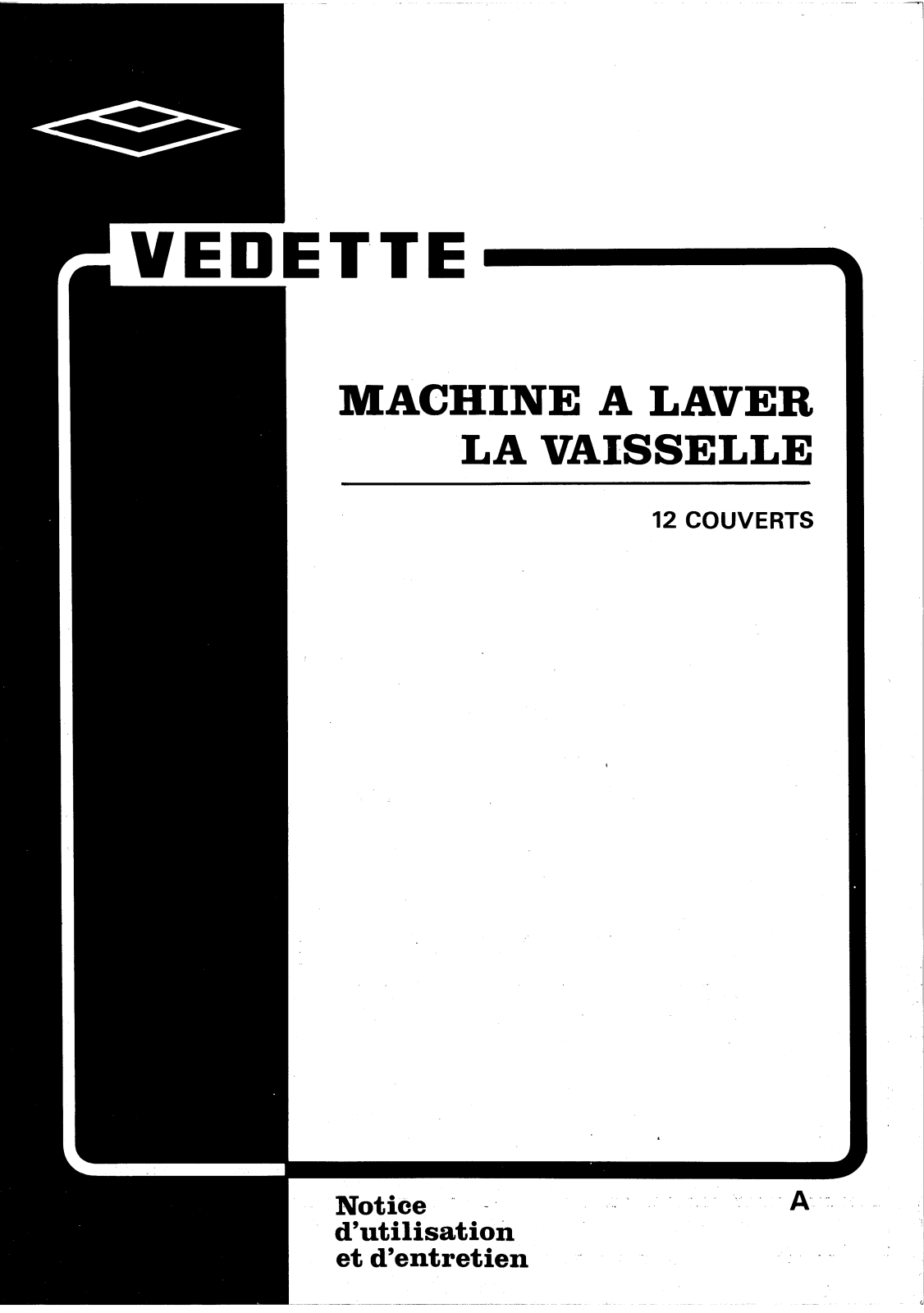 VEDETTE VX412 User Manual