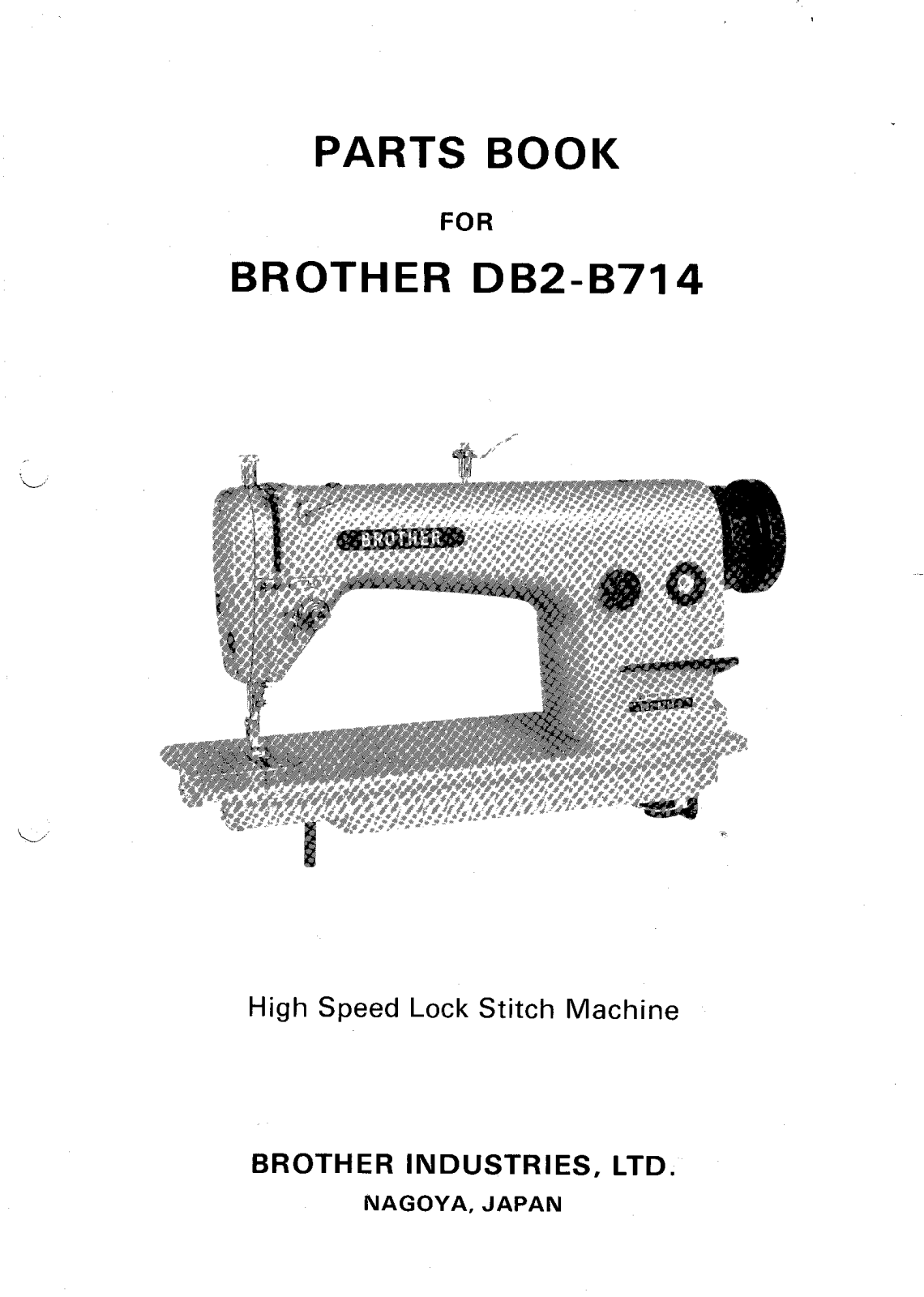 BROTHER DB2-B714 Parts List