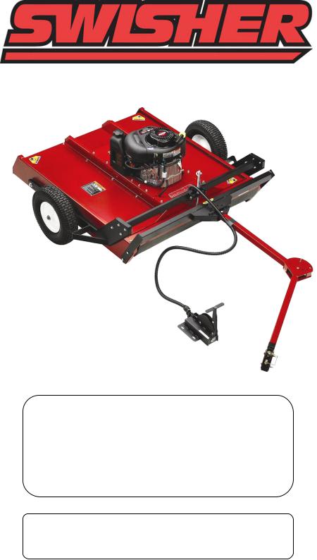 Swisher RT-44 TRAILCUTTER Reference Guide