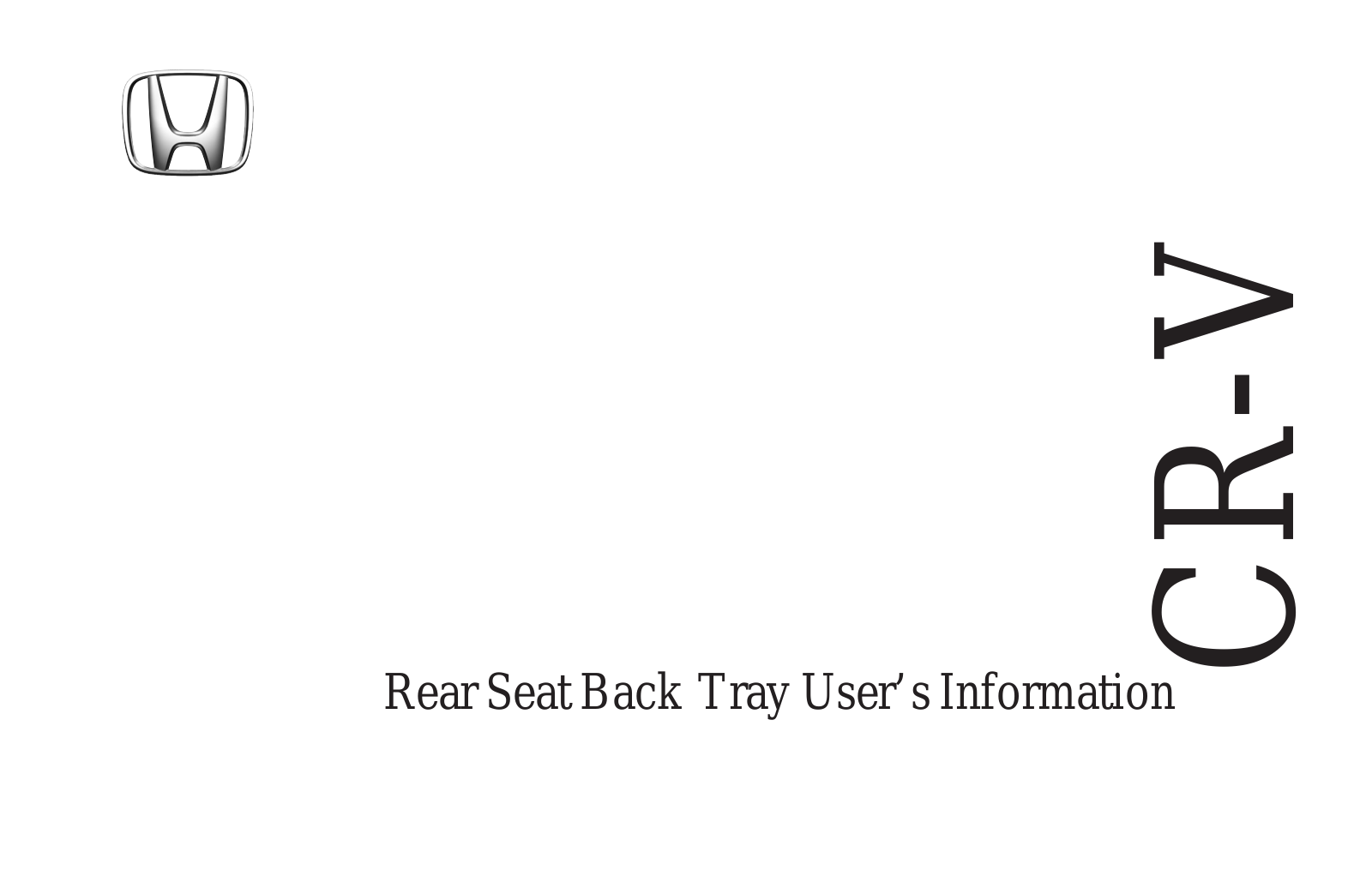 Honda Automobiles 08U32-SWA-1000-81 User Manual