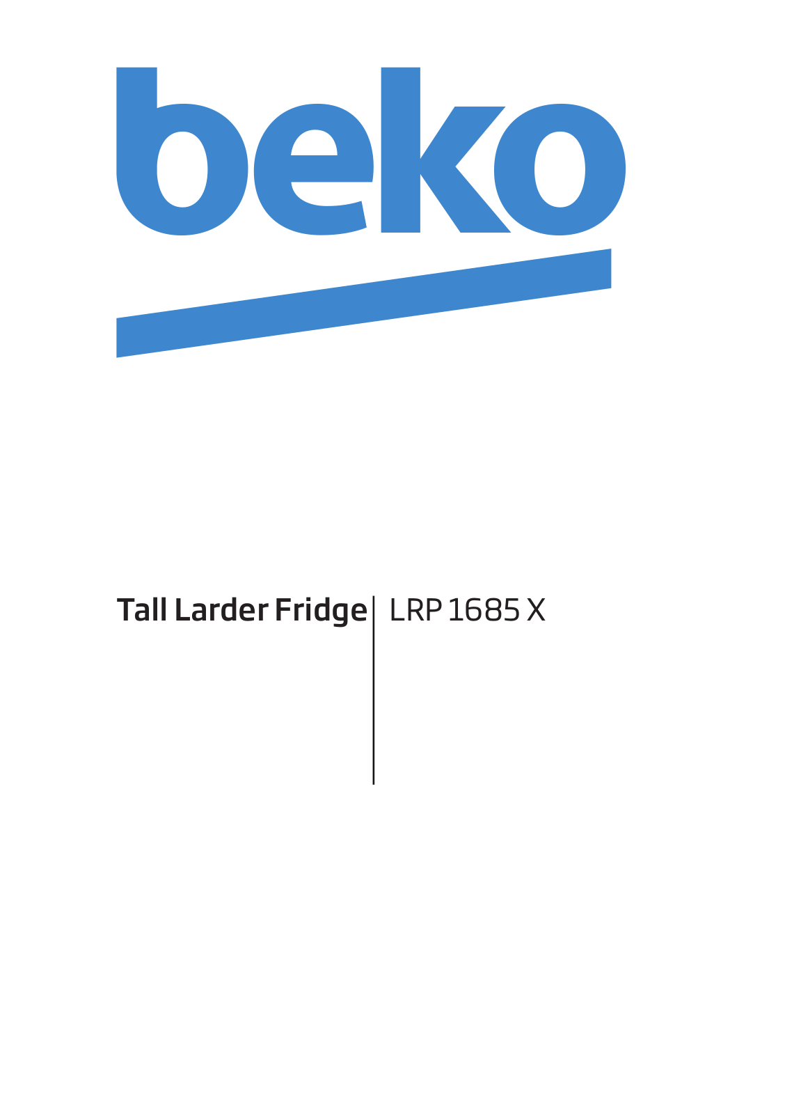 Beko LRP 1685 X User manual