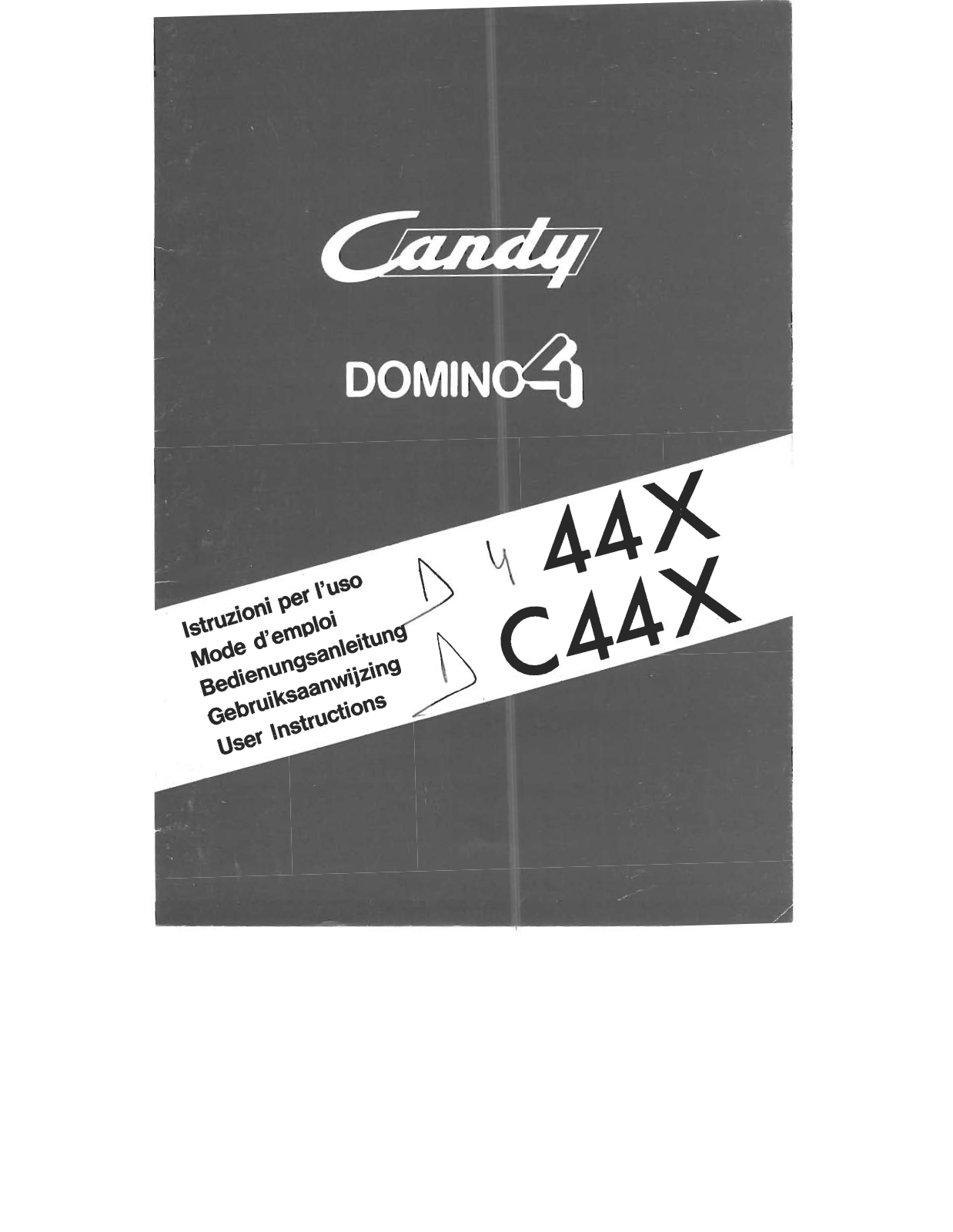 CANDY D444X User Manual