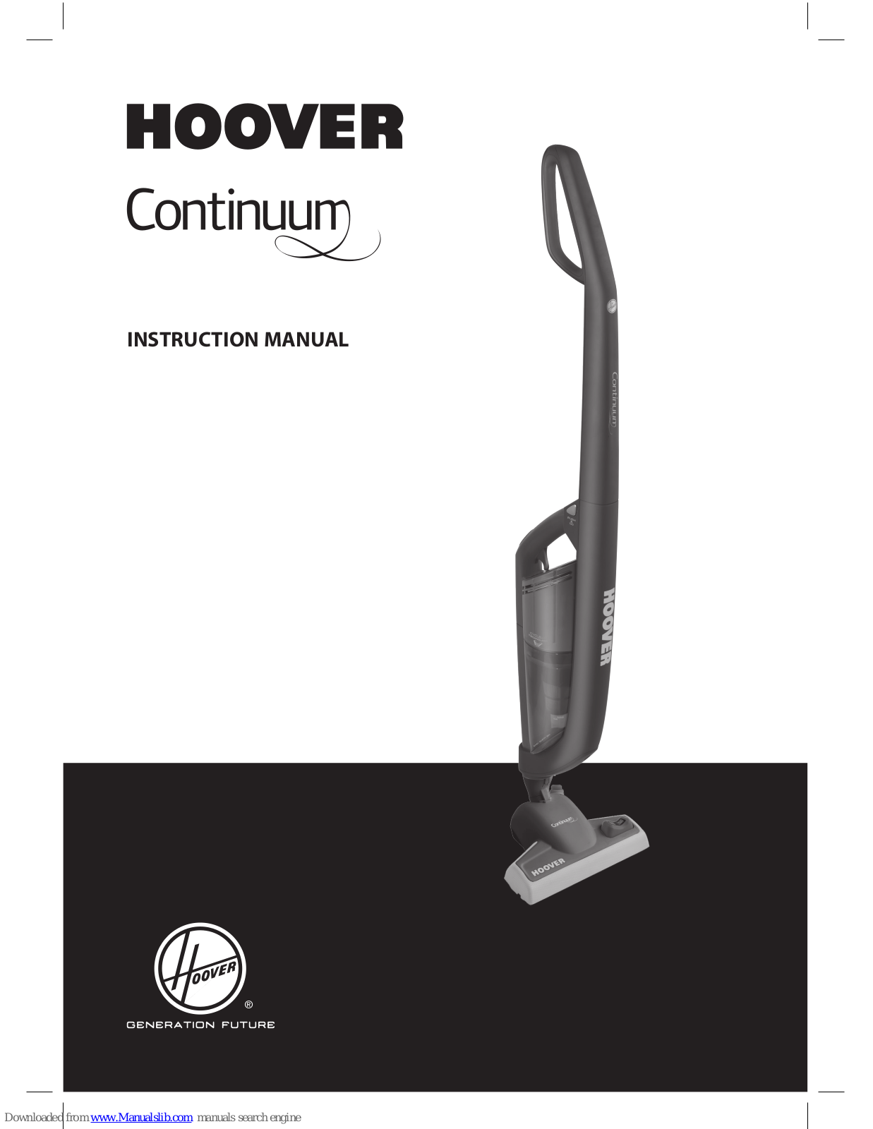 Hoover Continuum Instruction Manual