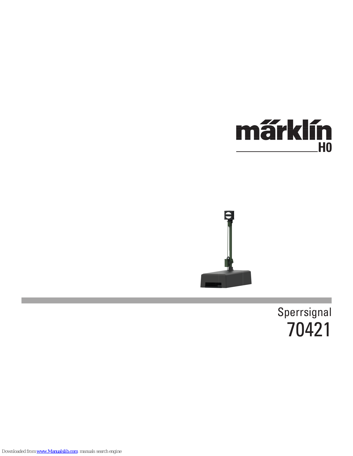 marklin 70421, 70391, 70392, 70411, 70412 User Manual - ManualMachine.com