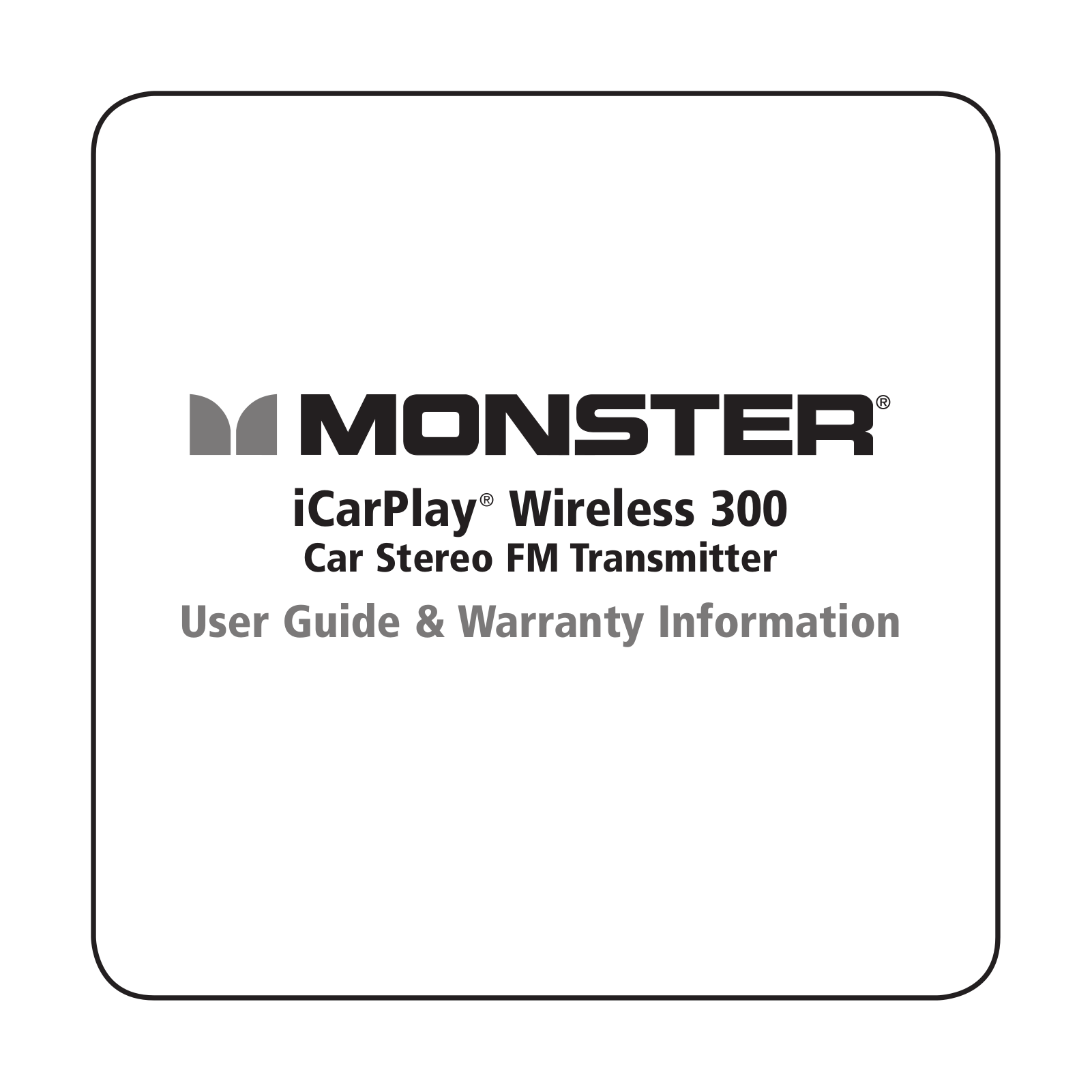 Monster iCarPlay Wireless 300 User Manual