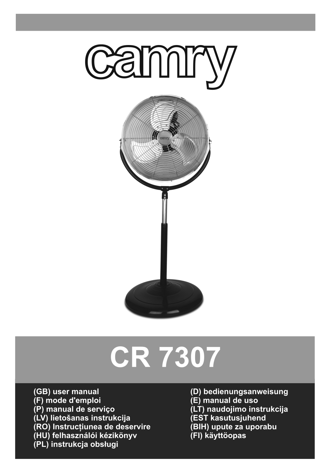 Camry CR 7307 User Manual