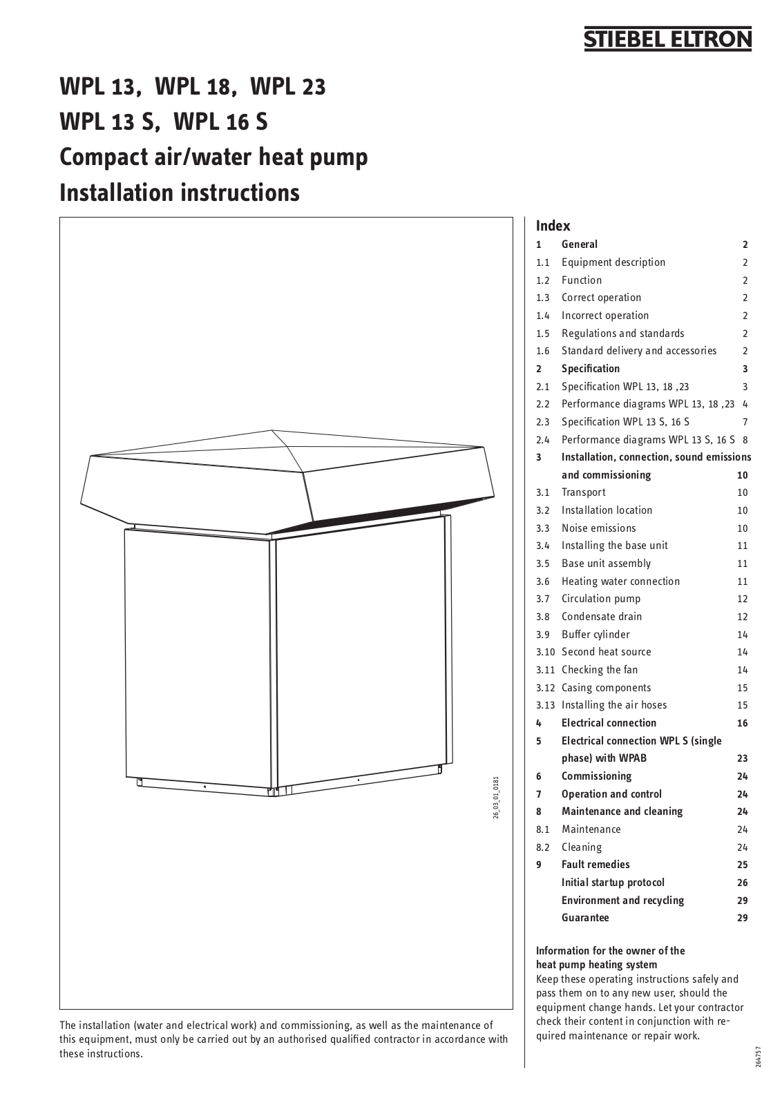 Stiebel eltron WPL16S DATASHEET