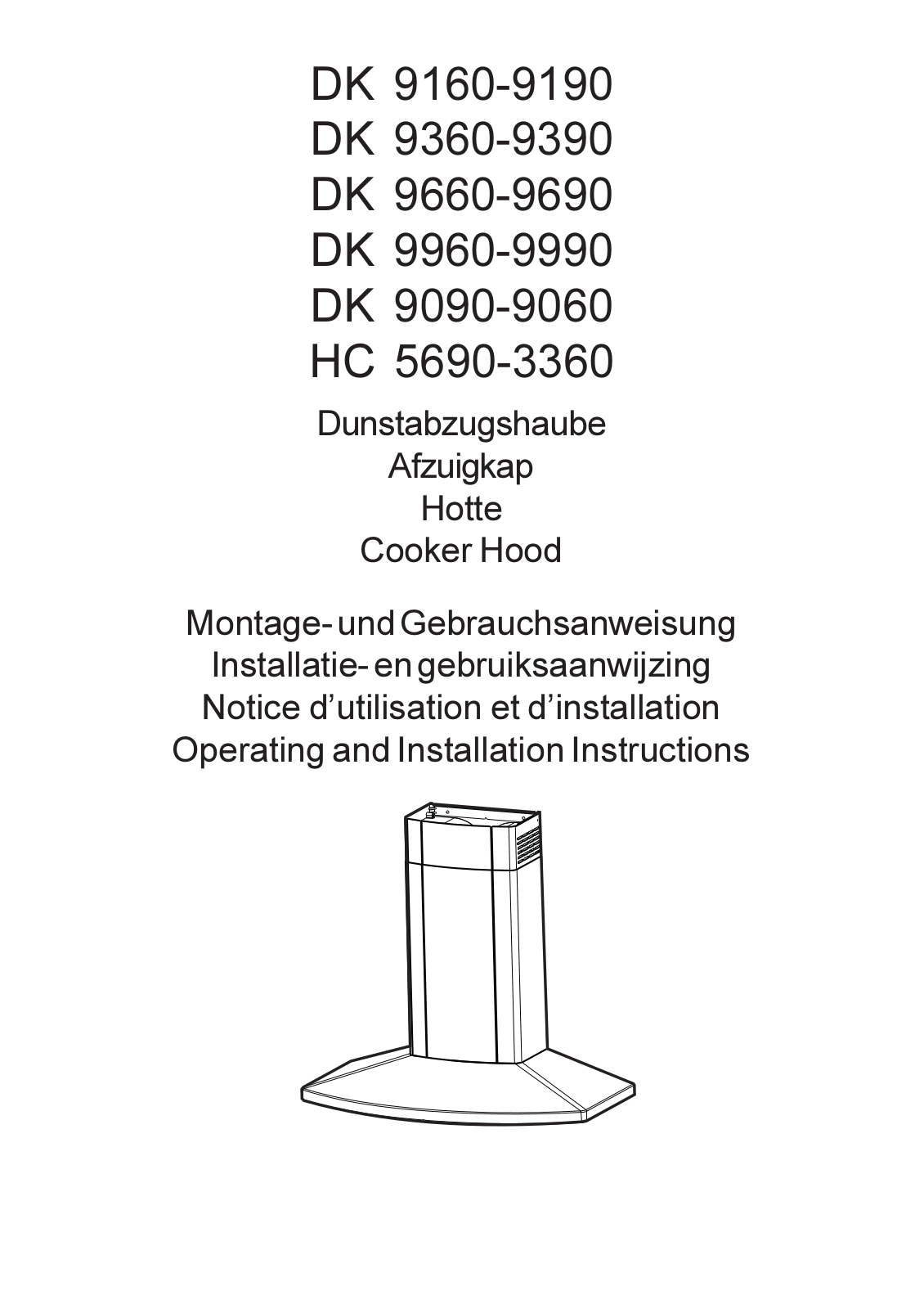 ELECTROLUX DK9160M, DK9090M, DK9690M User Manual