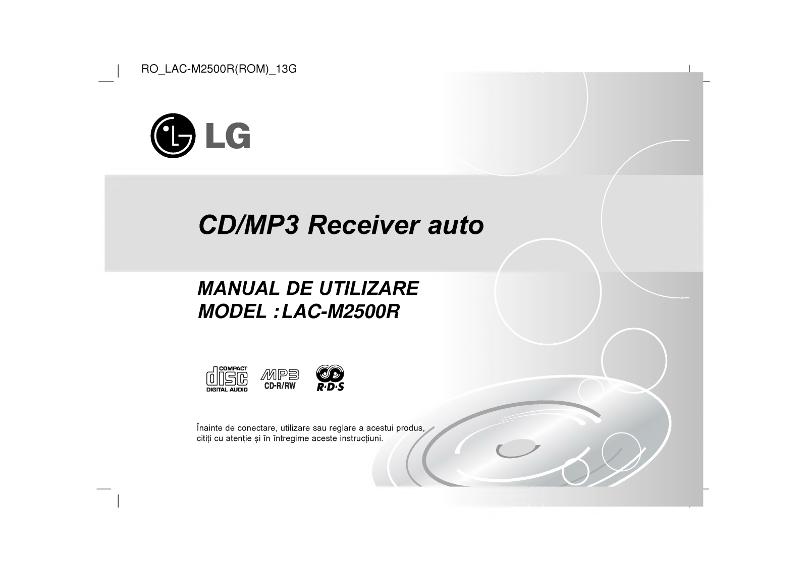 Lg LAC-M2500R User Manual