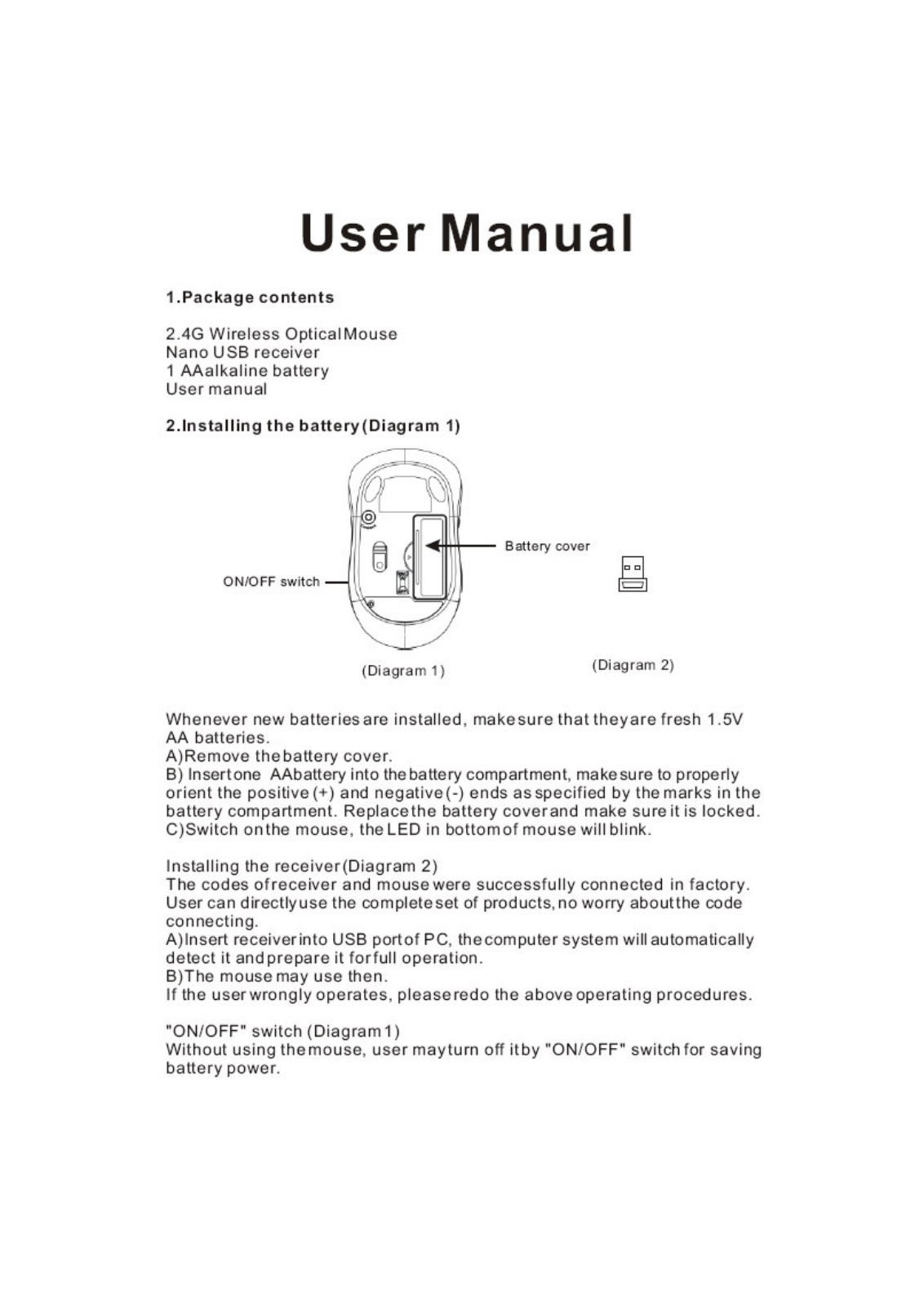 Dongguan Newmen Electronics Technology MS169OR User Manual