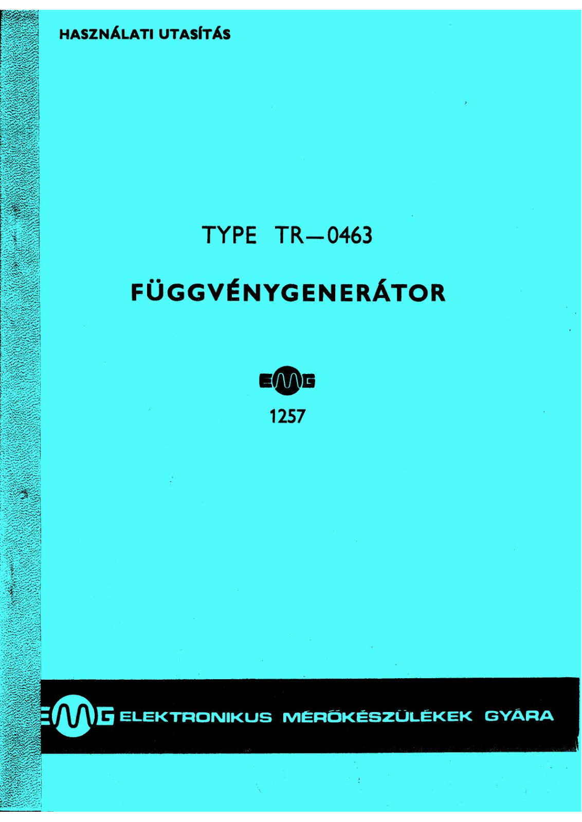 EMG TR0463 User Manual