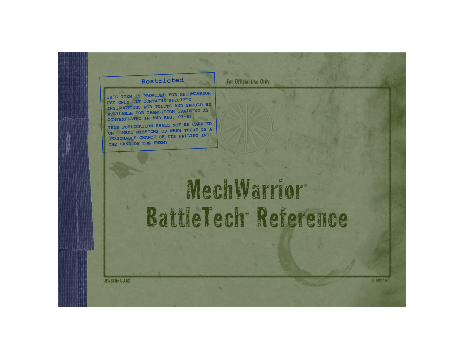 Games PC MECHWARRIOR User Manual