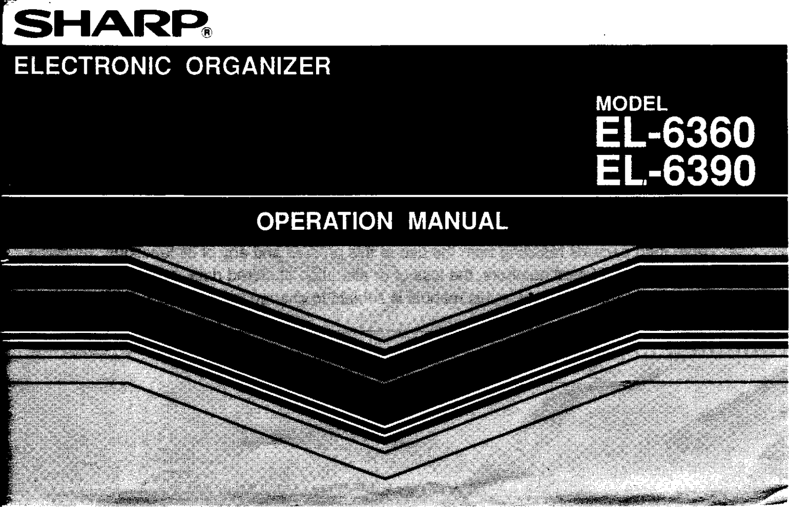 Sharp EL-6360, EL-6390 Operation Manual