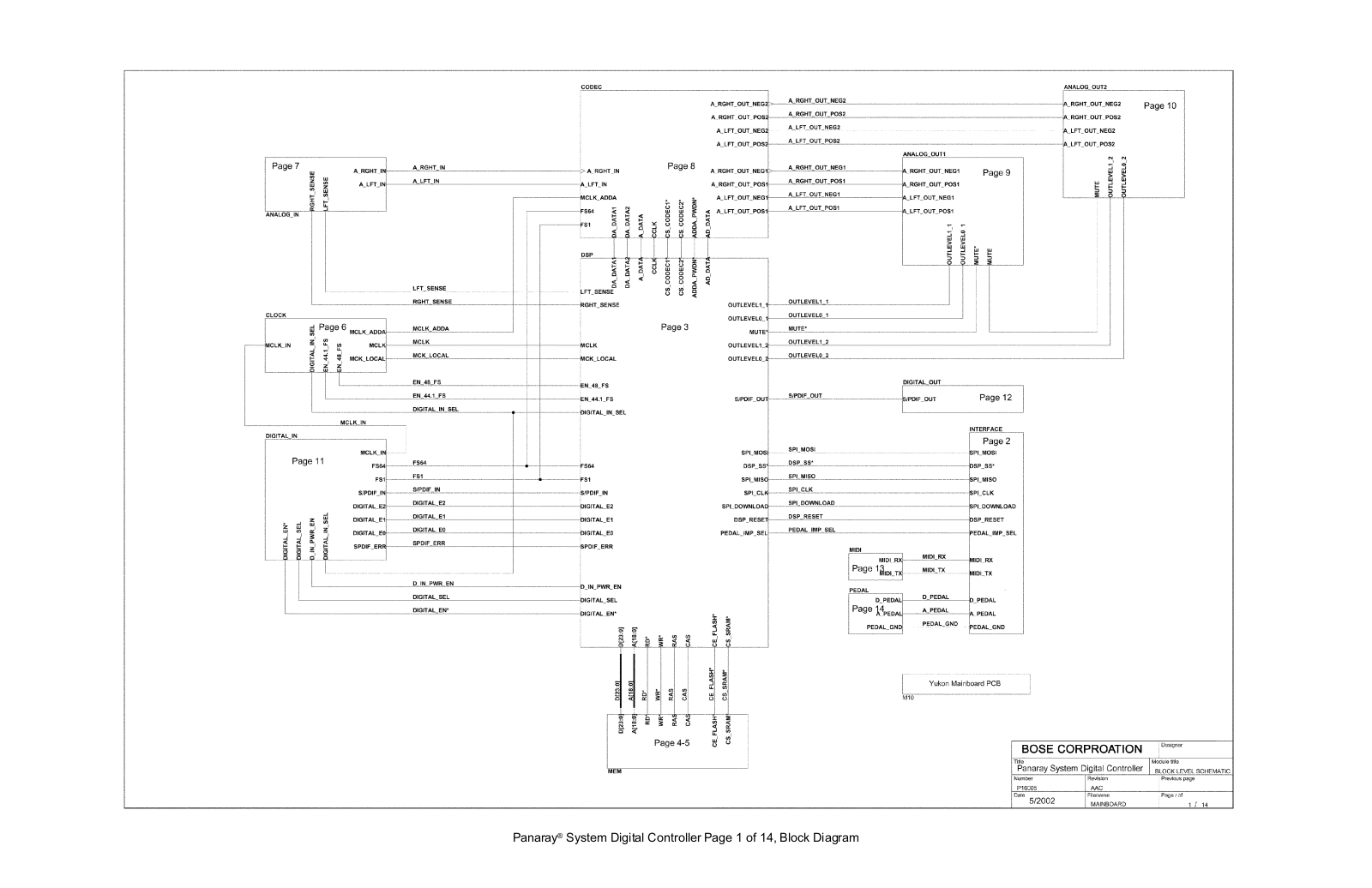 BOSE 1 14SD Schematic