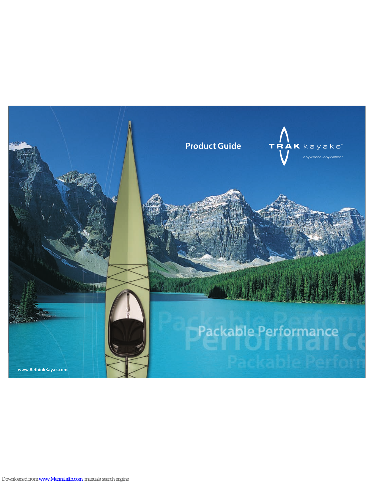 TRAK Kayaks T-1600 Product Manual