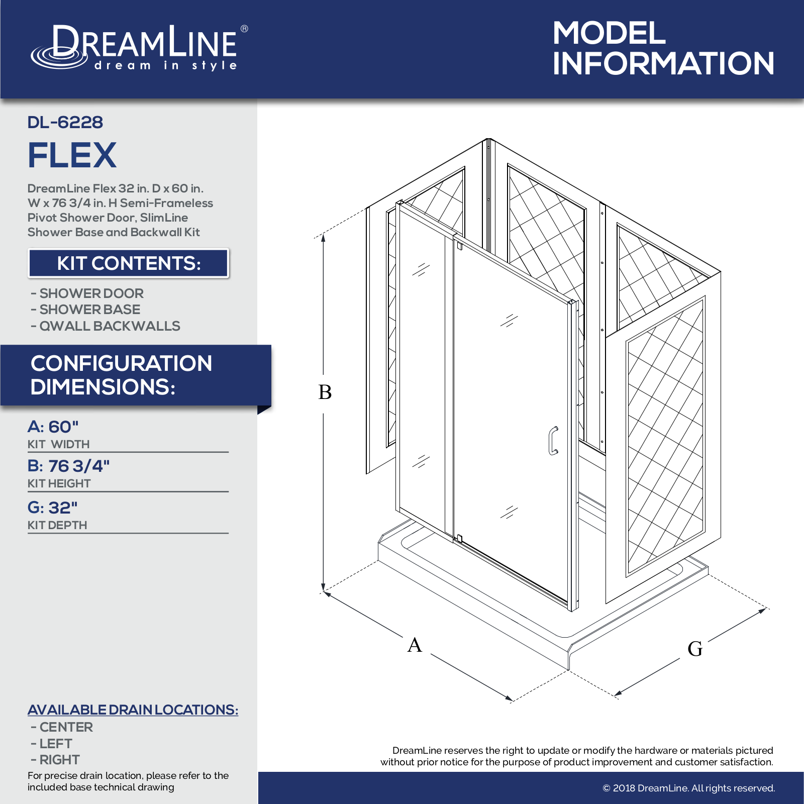 DreamLine DLN10202 Dimensions - ManualMachine.com