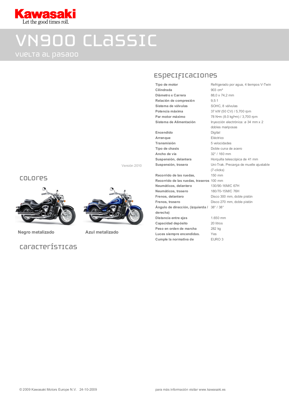 Kawasaki VN900 CLASSIC Brochure