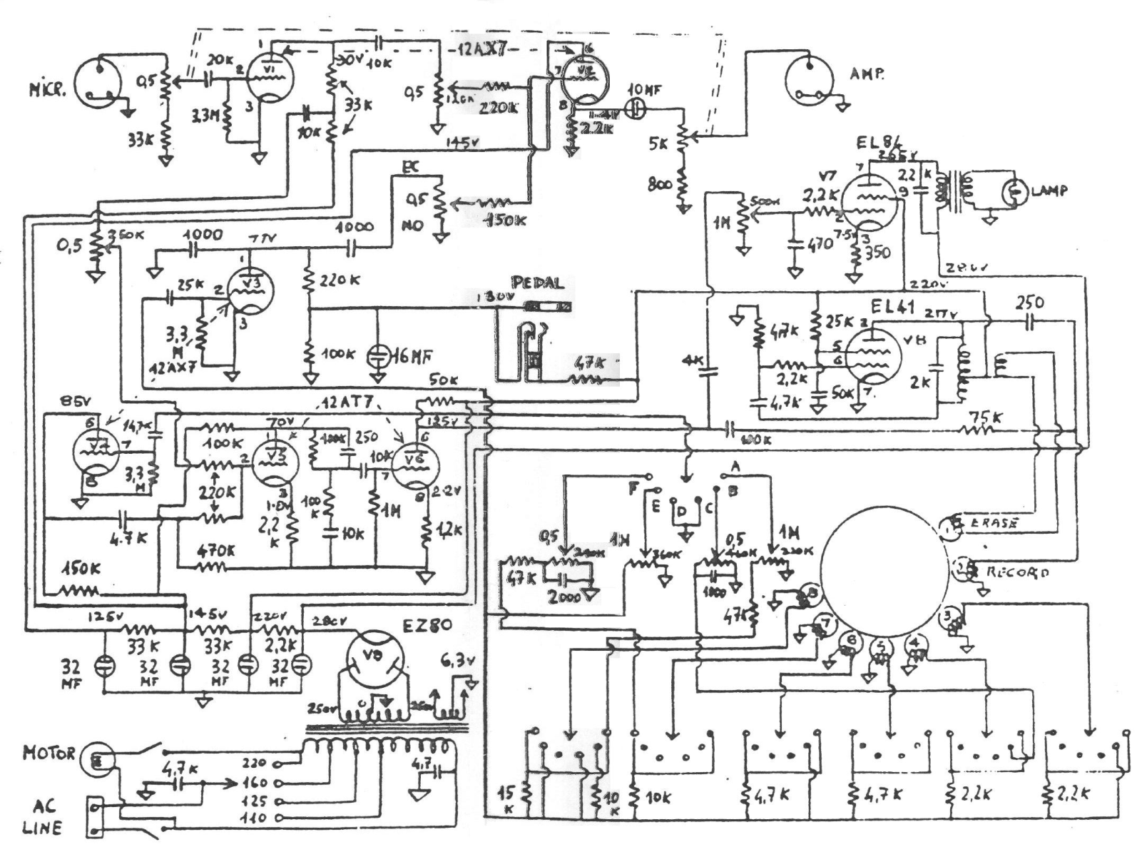 Meazzi Factotum echomatic drum schematic - ManualMachine.com