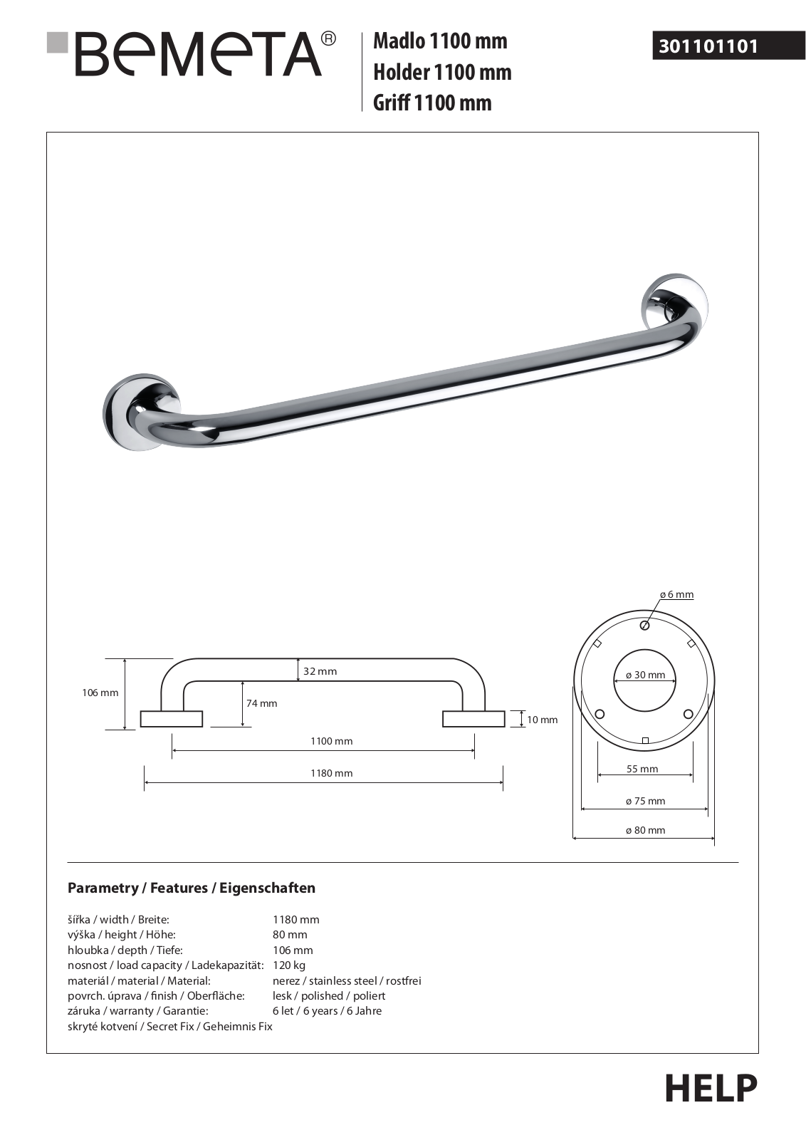 Bemeta Help 301101101 User guide