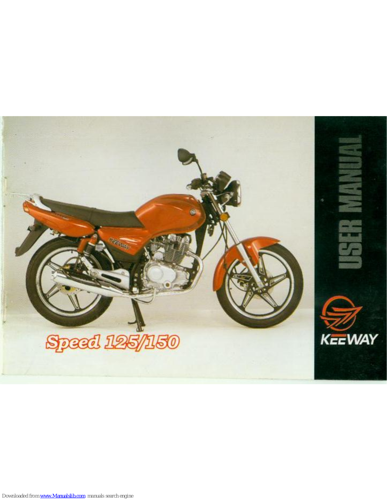 KEEWAY Speed 125, Speed 150 User Manual