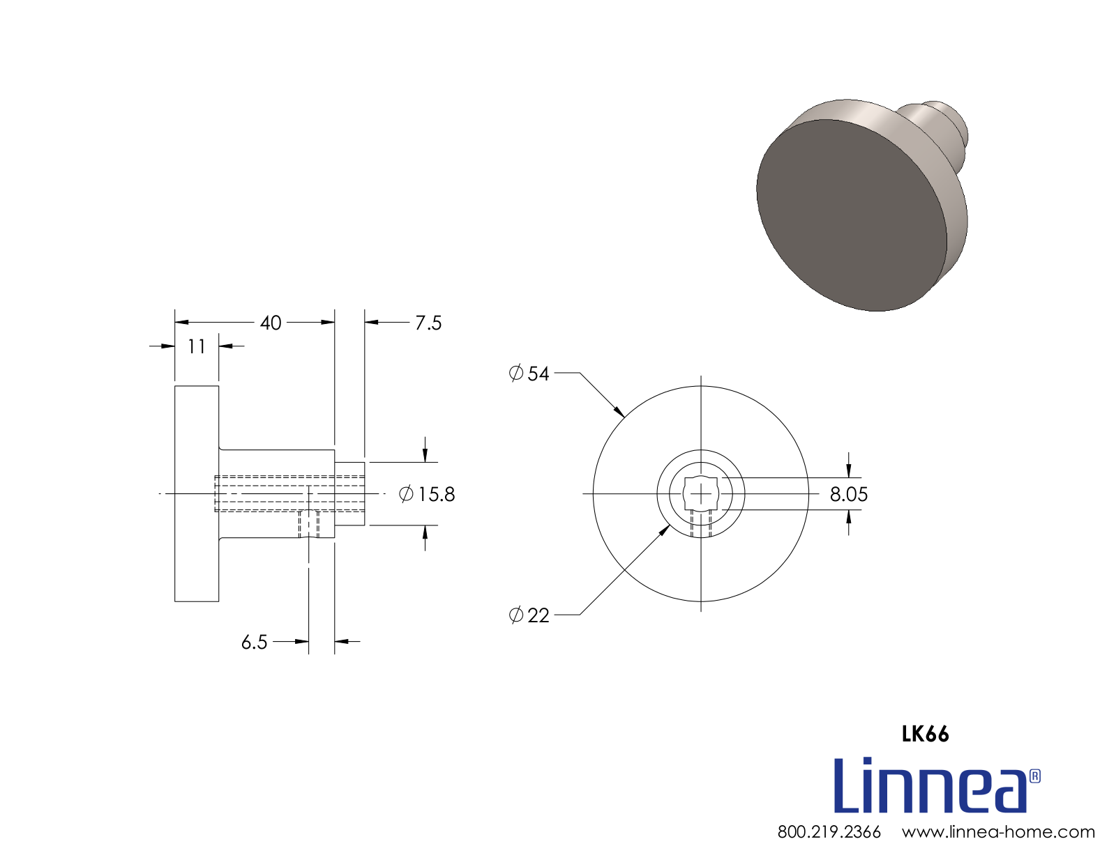 Linnea LNNE2639 Dimensions - ManualMachine.com