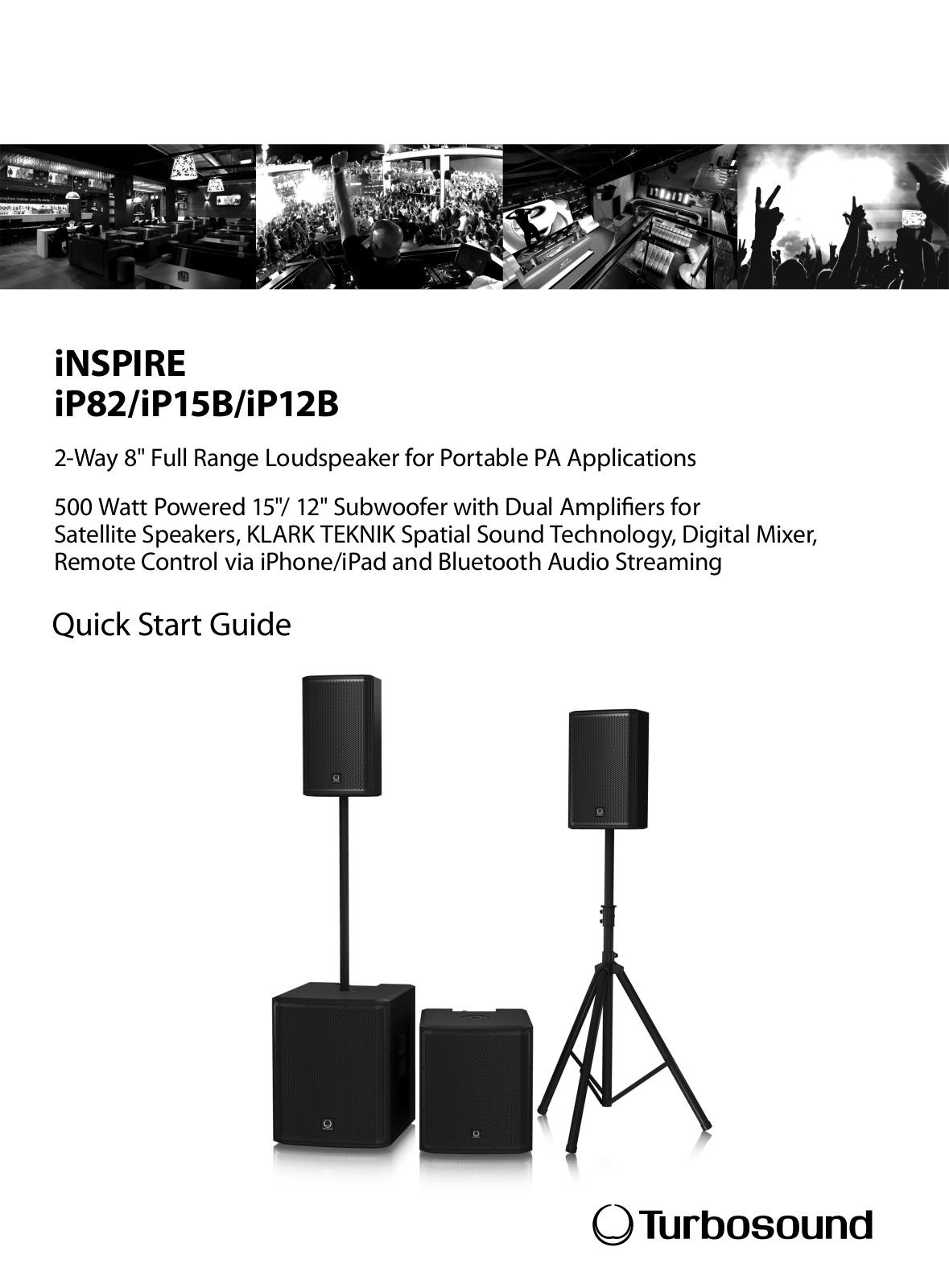 Turbosound IP82, IP15B, IP12B User manual