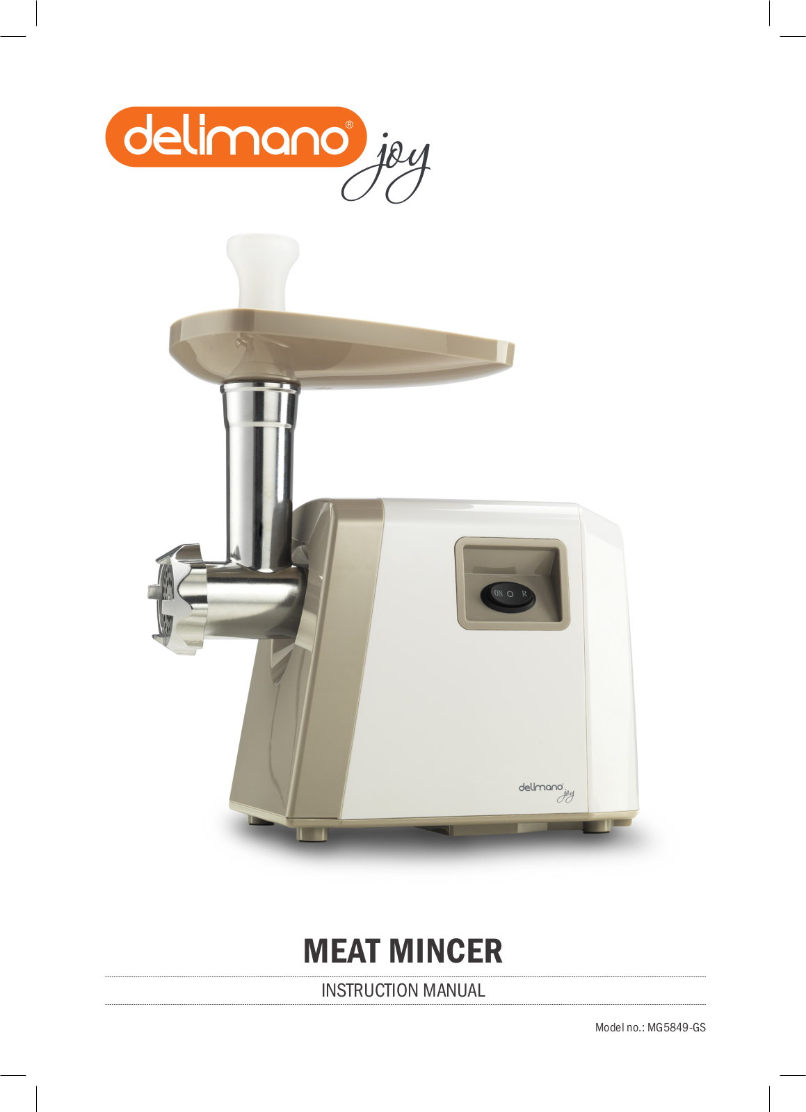 Delimano Joy Meat Mincer Instruction Manual