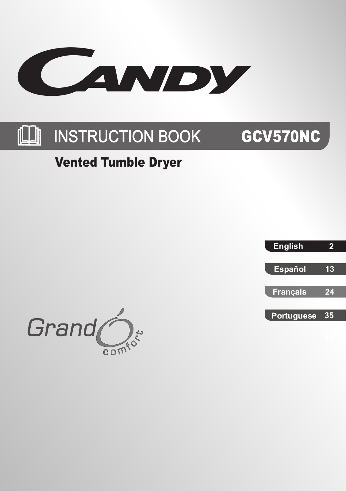 CANDY GCV 570 NC, GCV 570NC-S User Manual