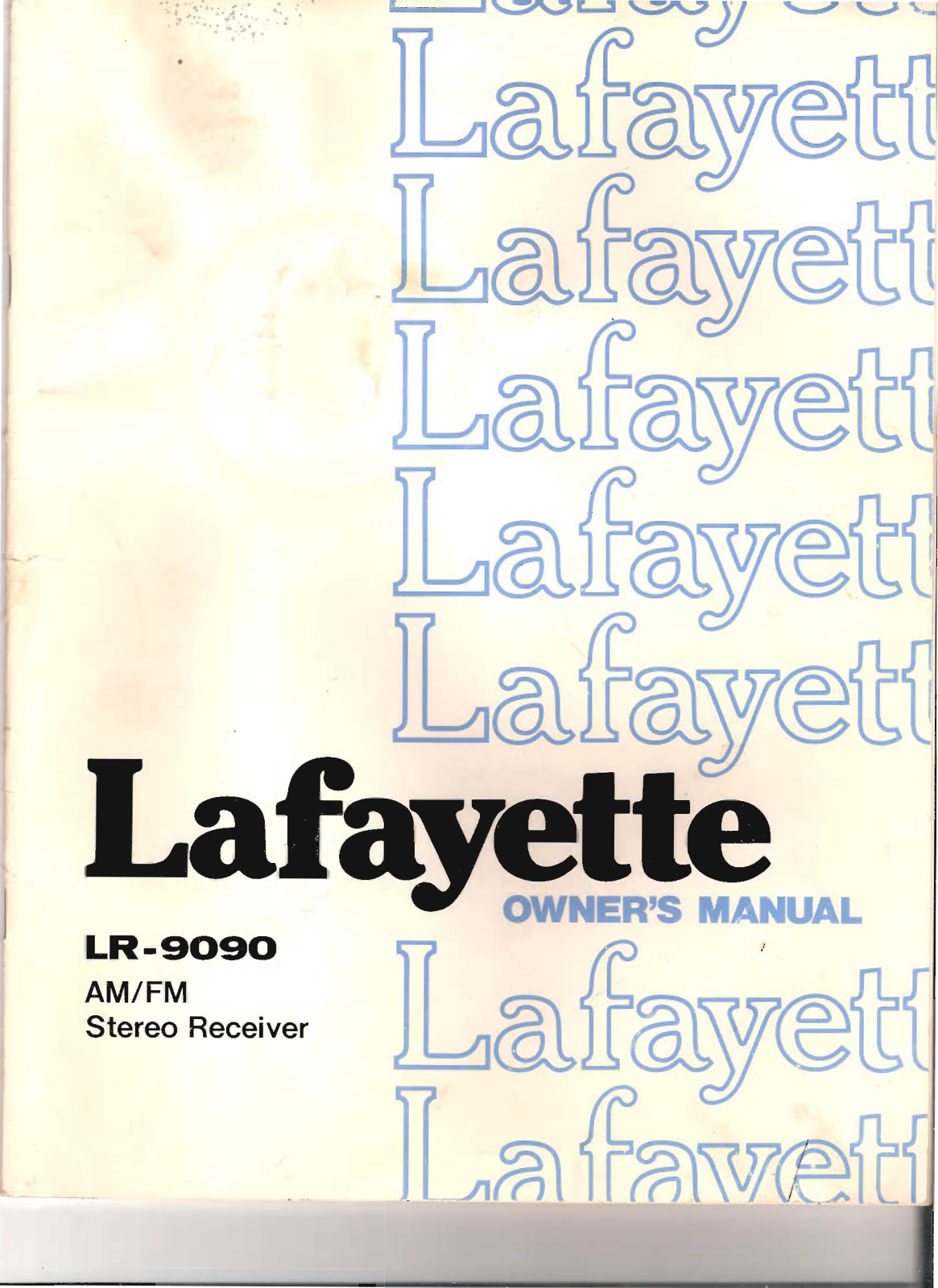 Lafayette LR-9090 Owners Manual