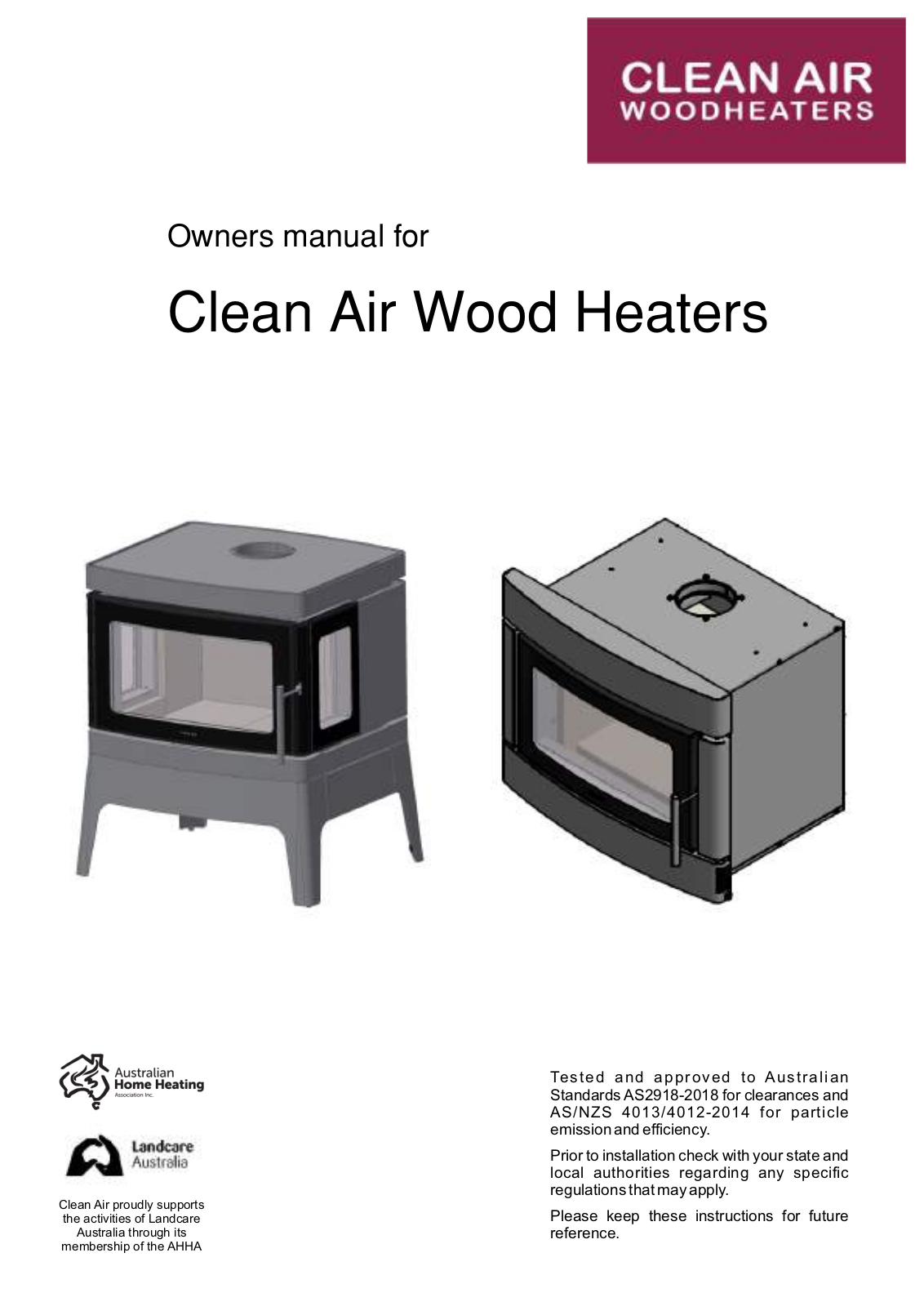 Clean Air WoodHeaters Ownersmanual