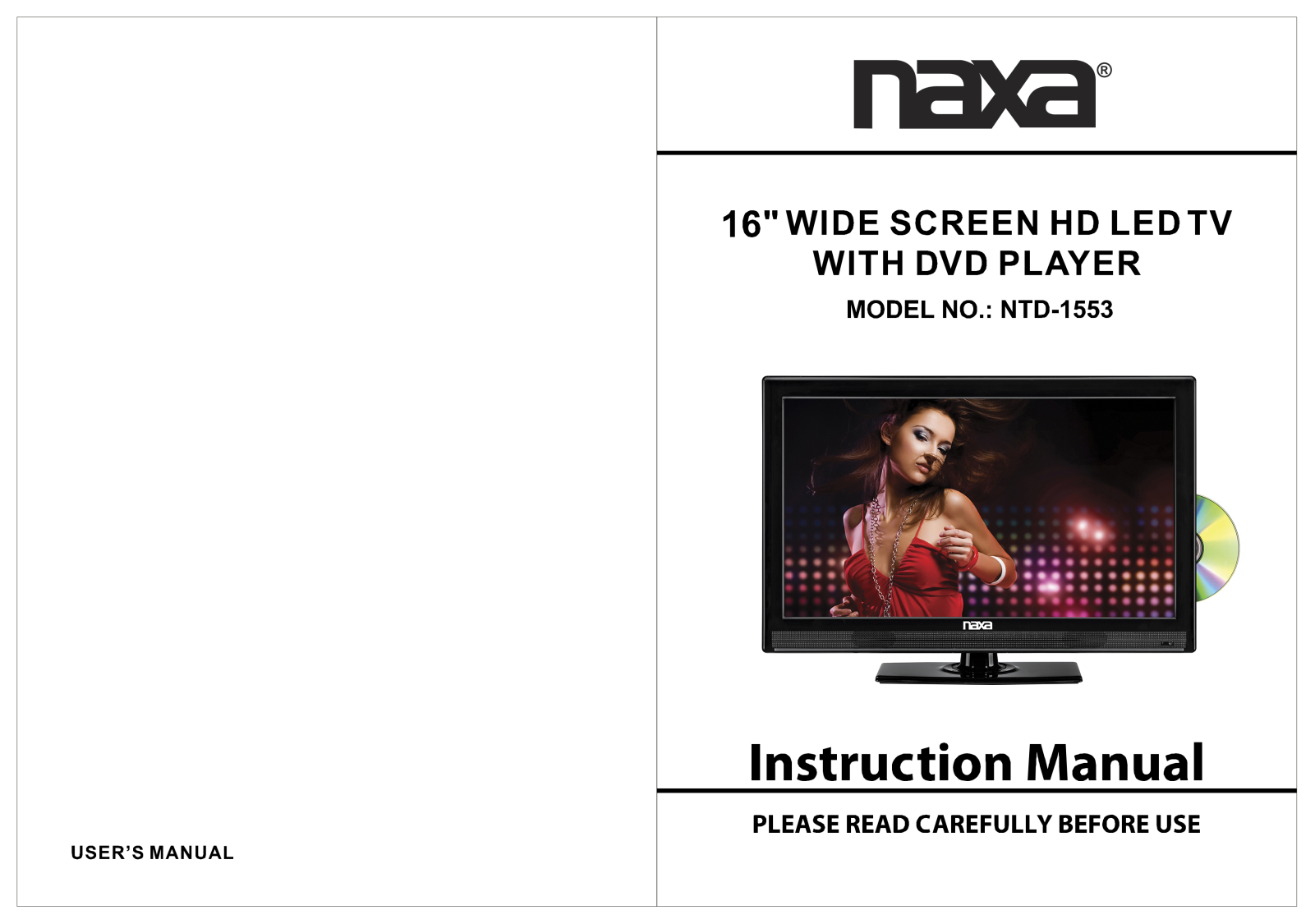 Naxa NTD-1553 User Manual