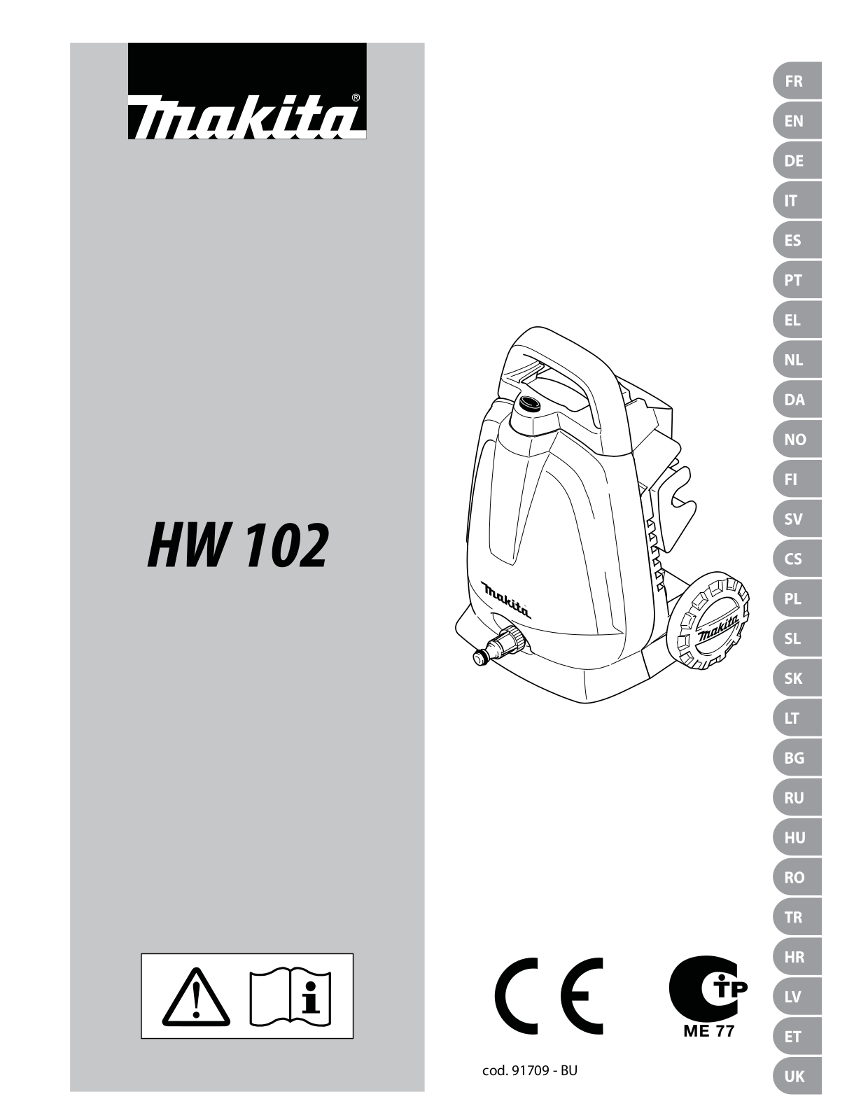 Makita HW102 User Manual