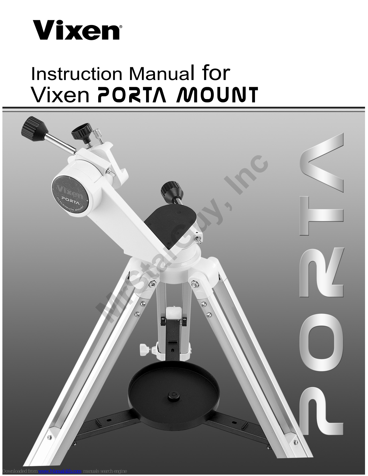 Vixen Porta, Porta A80M, Porta R135S, Porta A70Lf, Porta A80Mf User Manual