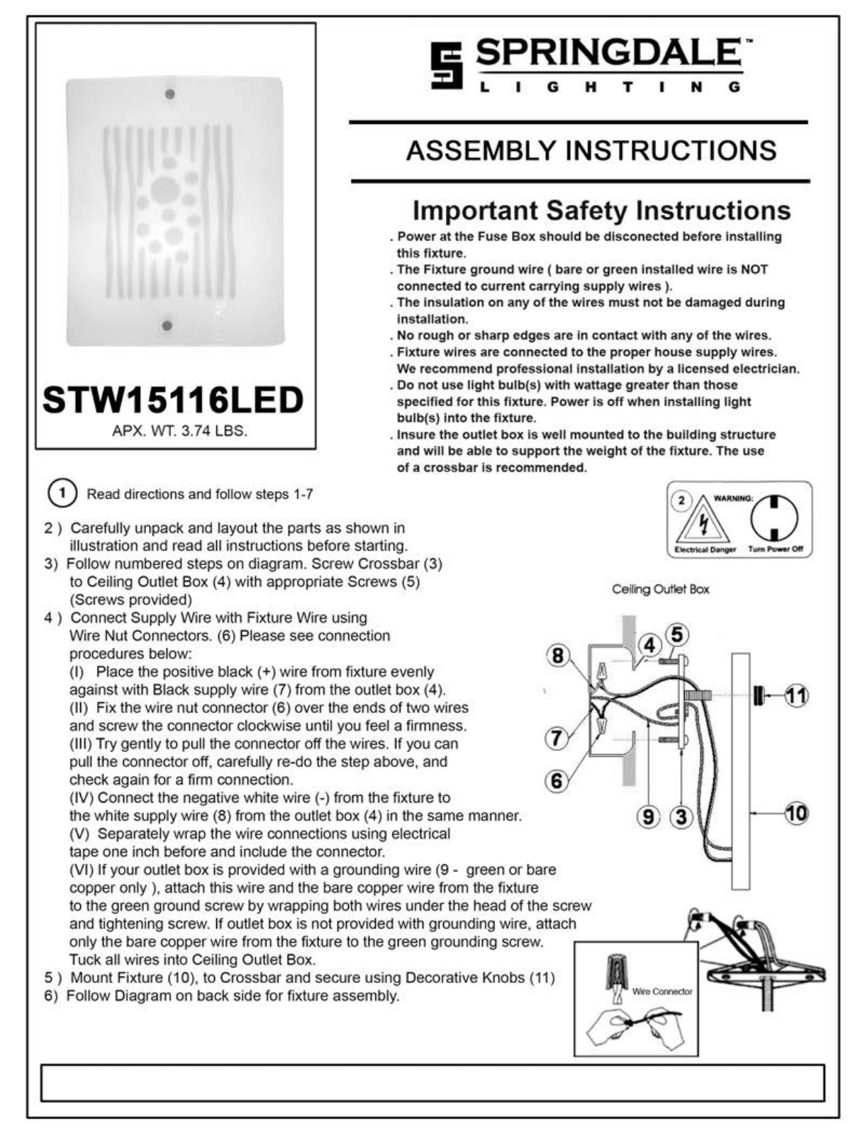Springdale Lighting DT4629 Installation & Assembly - ManualMachine.com