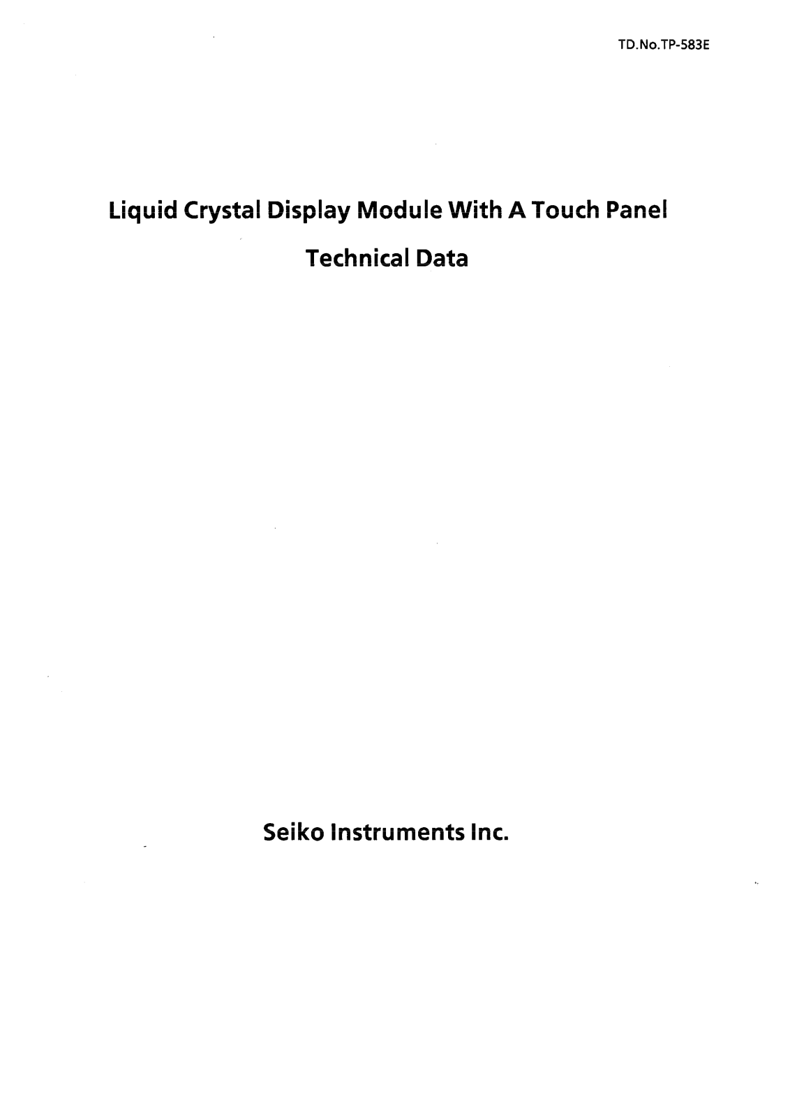 Seiko G321EV5R00X, G321EV5B00X Datasheet