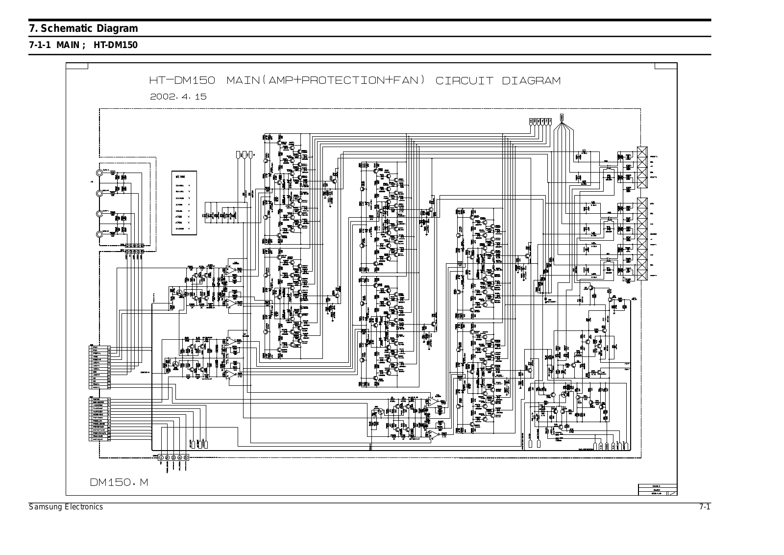 SAMSUNG HT-DM550, HT-DM150_550 Schematic Diagram