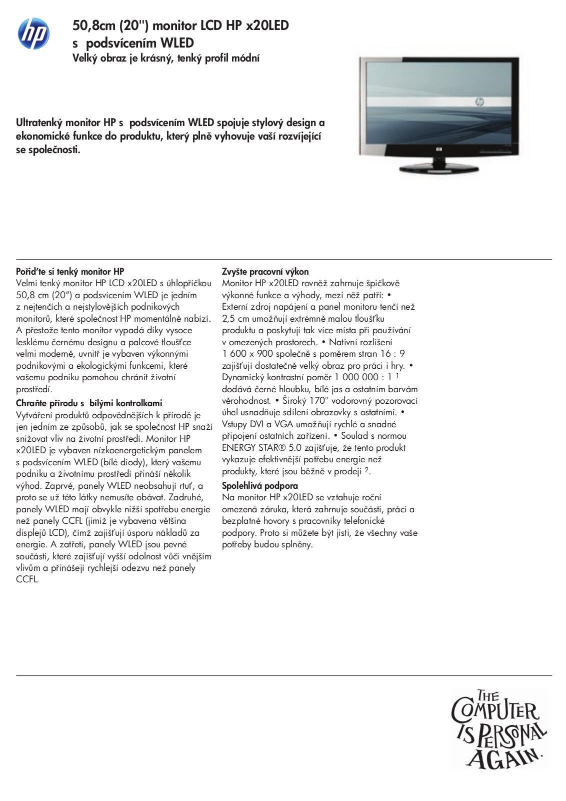 HP x20LED User Manual