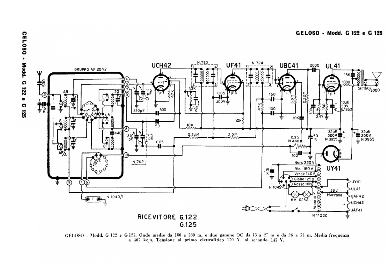 Geloso g122, g125 schematic