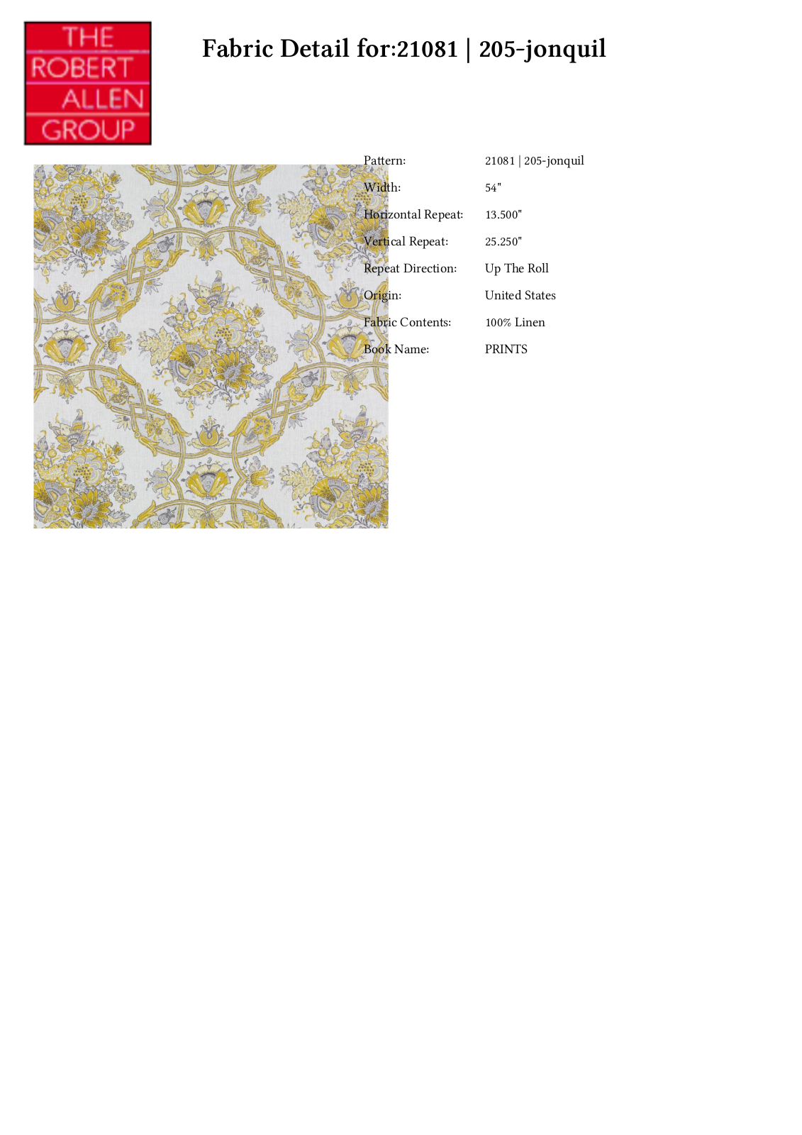Duralee CRAL5057 Specifications - ManualMachine.com