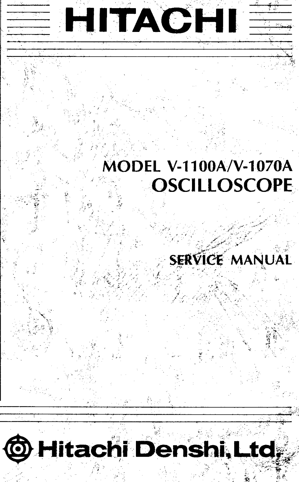 Hitachi V-1100A, V-1070A Service Manual