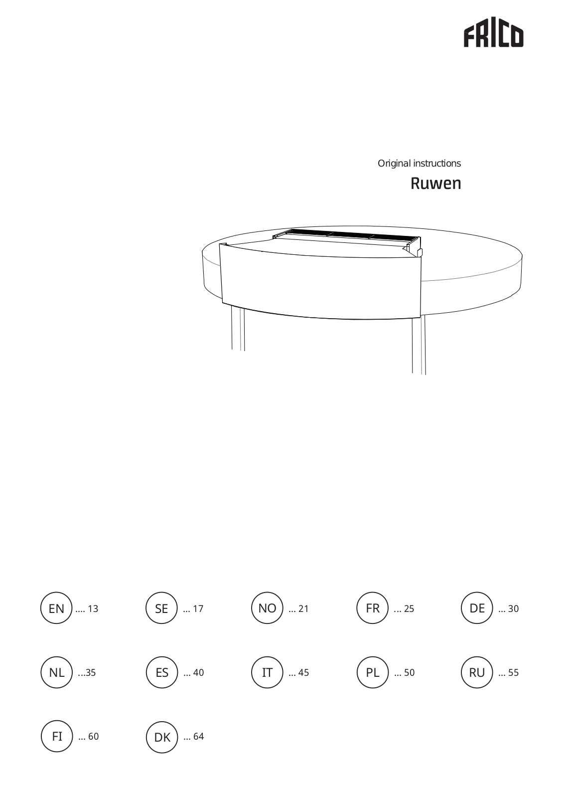 Frico Ruwen Original instructions