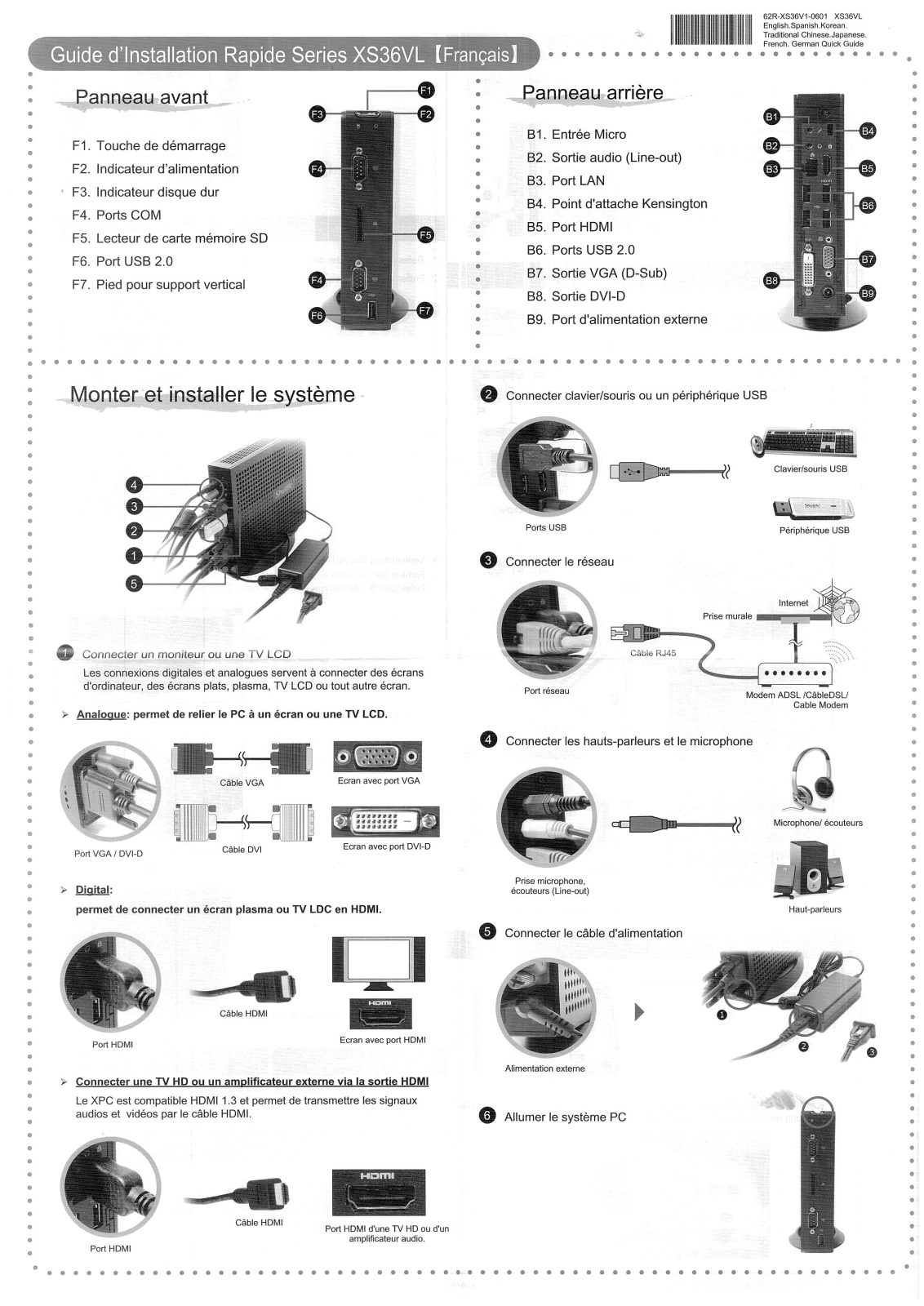 Shuttle xs36VL, 62R-XS36V1-0601 User guide