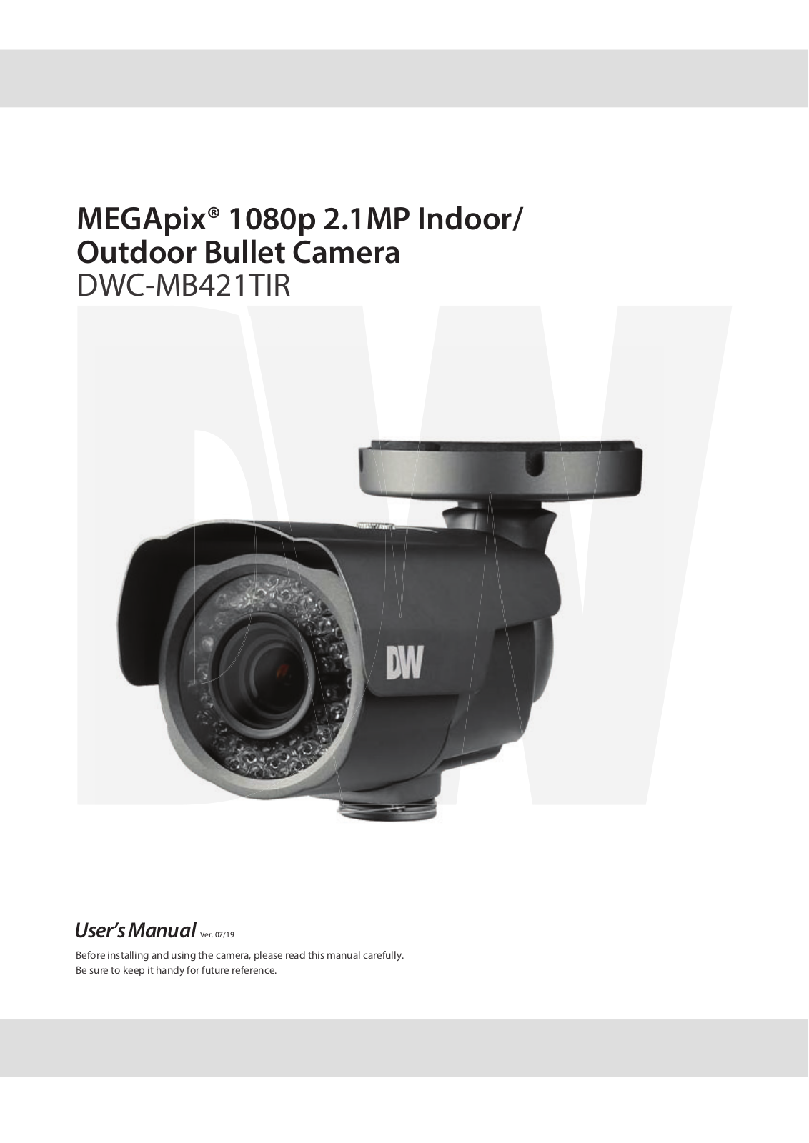 Digital Watchdog DWC-MB421TIR User Manual