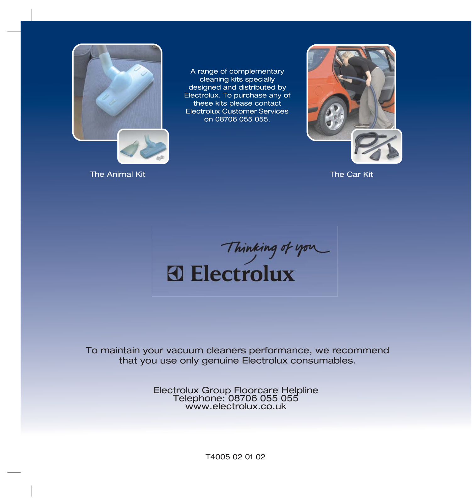 Electrolux CYCLONE ULTRA, Z7315, Z7300 Manual