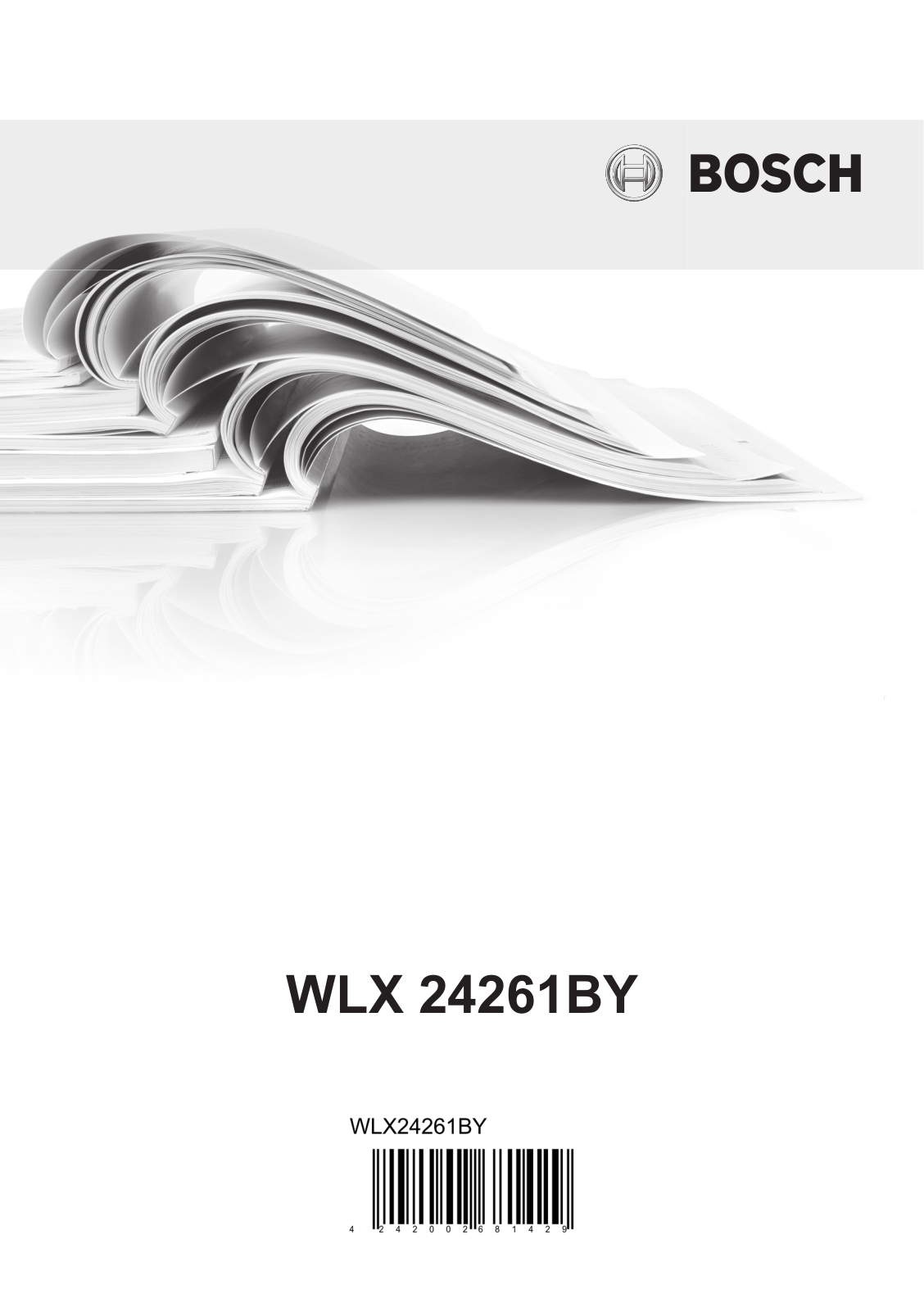 Bosch WLX 24261 BY User Manual