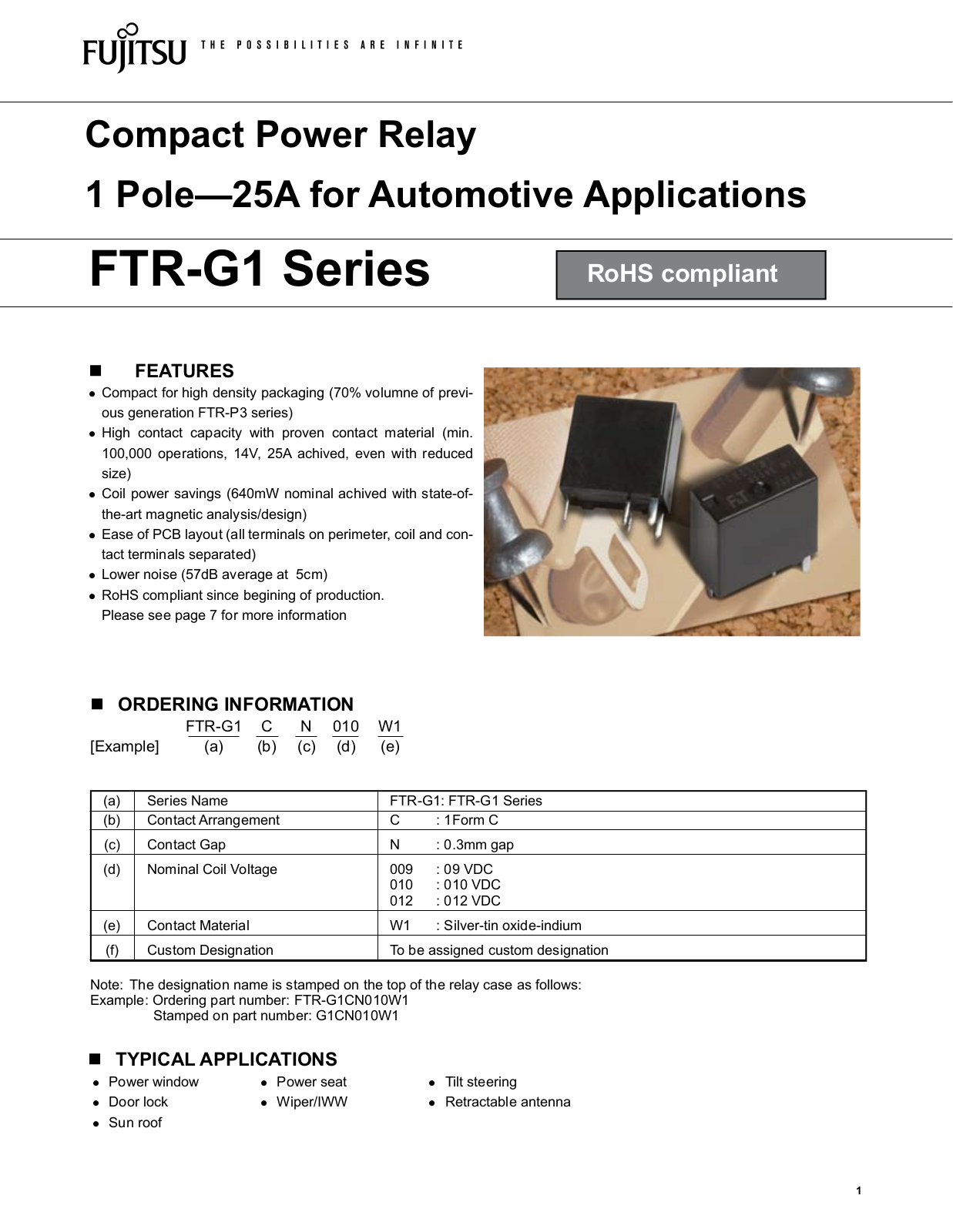 Fujitsu FTR-G1 User Manual