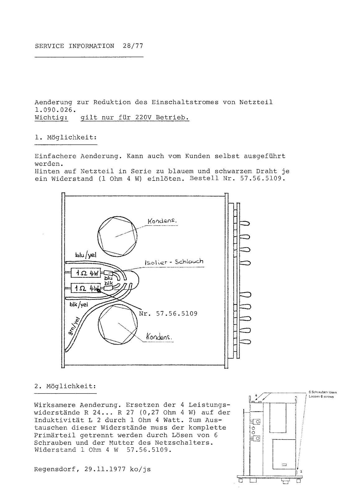 Studer 189 Service Manual