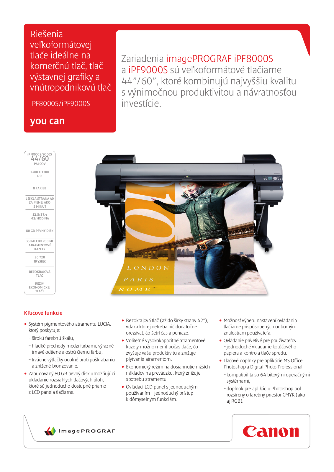 Canon IMAGEPROGRAF IPF9000S, IMAGEPROGRAF IPF8000S BROCHURE